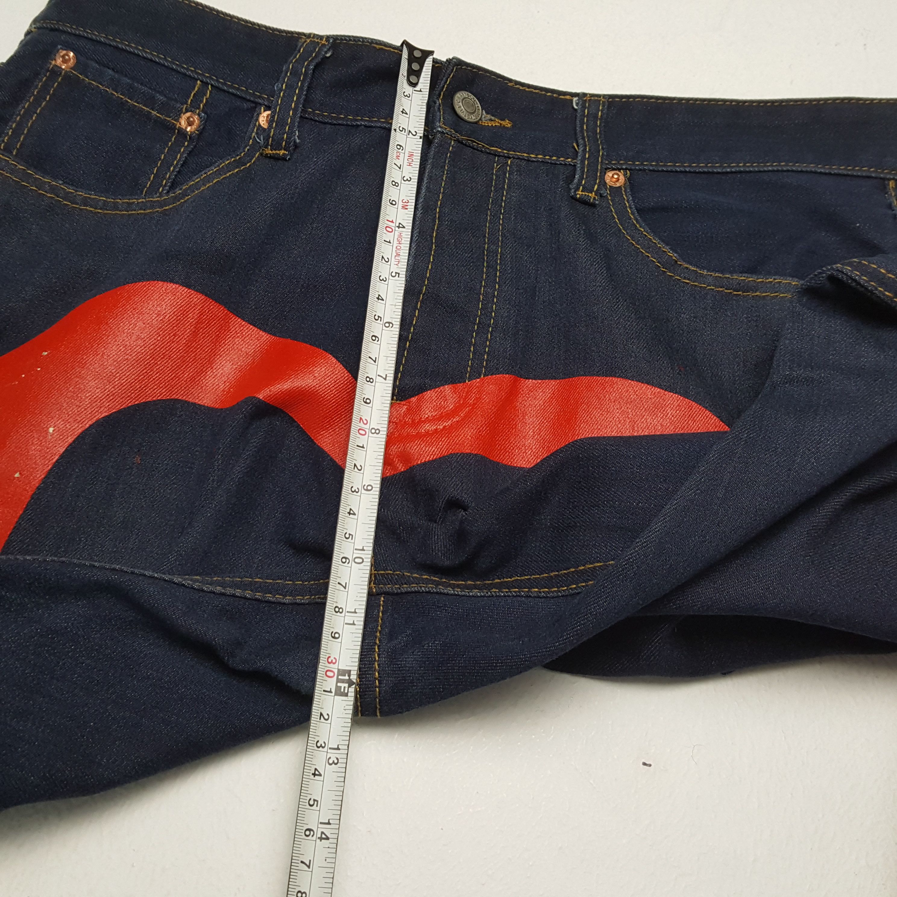 Japanese Brand × Vintage EVISU Japanese Brand Streetwear Custom Daicock Jeans Size US 34 / EU 50 - 8 Thumbnail