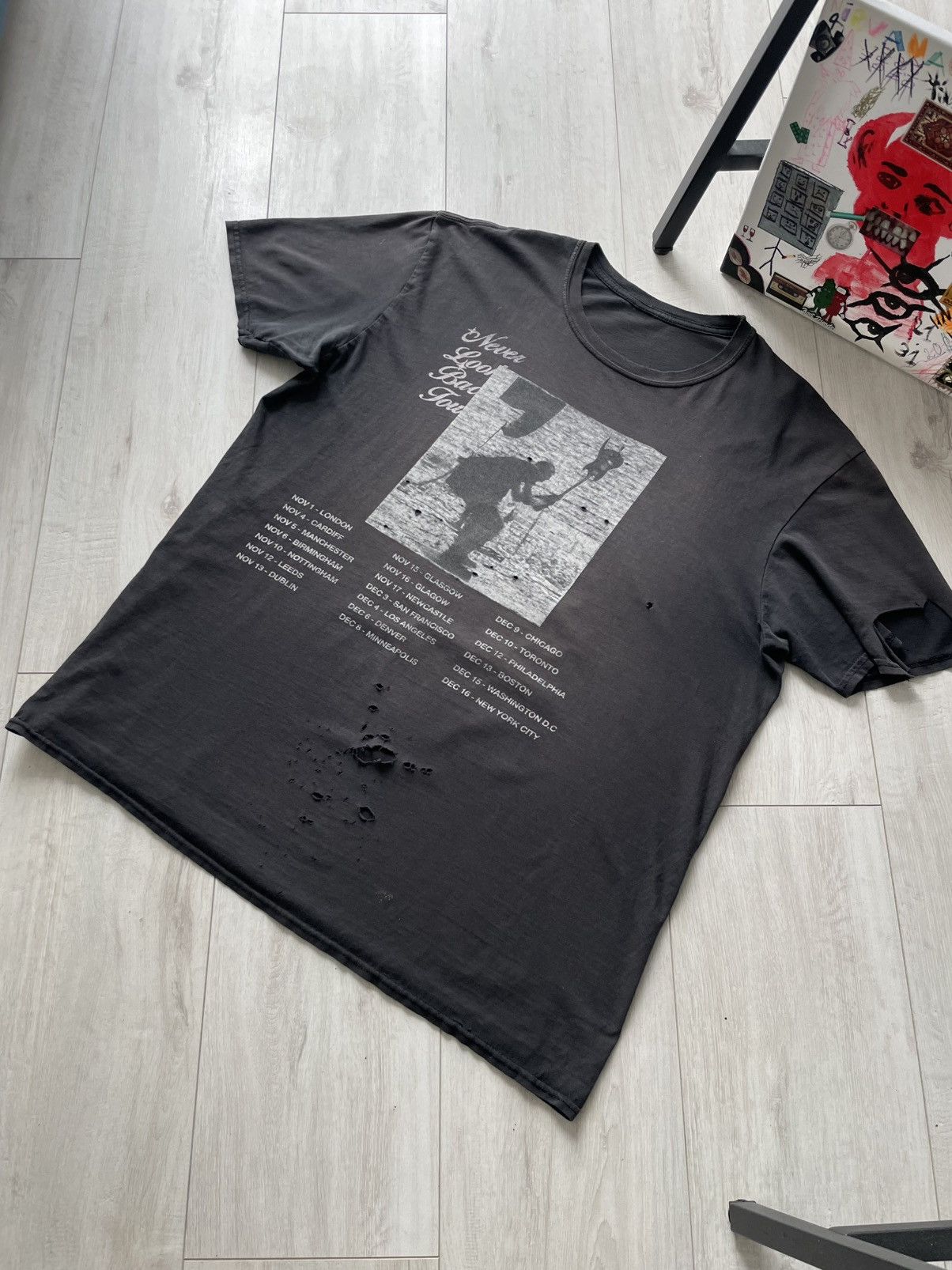Other Enfants Riches Déprimés Style T-Shirt Distressed Faded RARE Size US L / EU 52-54 / 3 - 2 Thumbnail