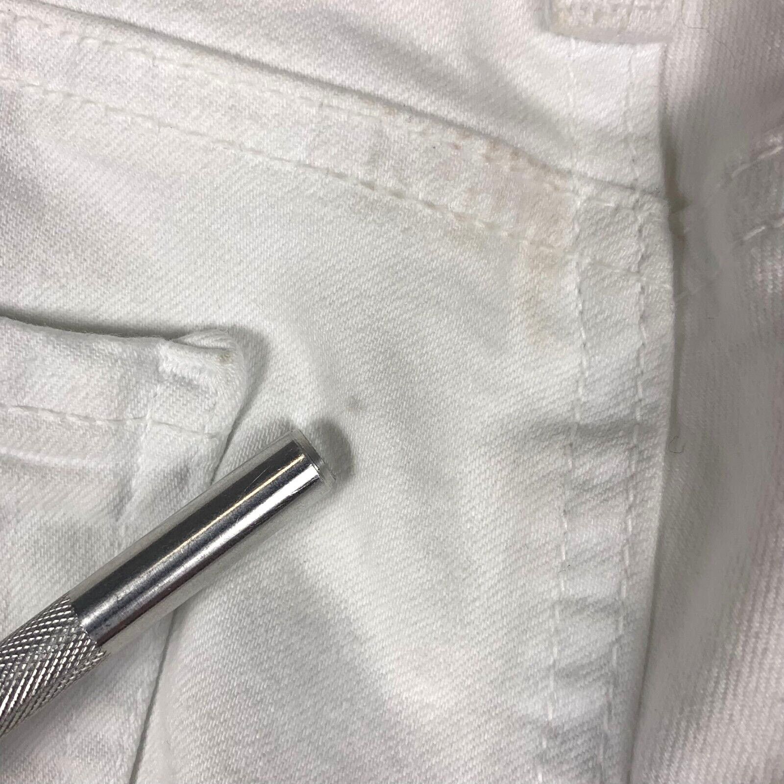 Other Just Black Nadine Skinny Jeans Women 26 / 28 White Step Hem Size 26" / US 2 / IT 38 - 6 Thumbnail