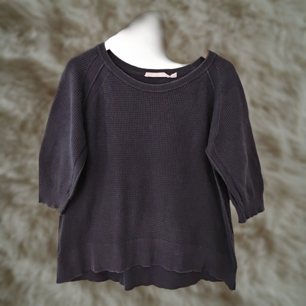 Vintage Wilt Cashmere & Cotton blend Knit Shirt Medium Blue 3/4 Sleeve Pullover Women Regular Round Neck Bracelet? (Note: "Bracelet" not applicable) Size M / US 6-8 / IT 42-44 - 1 Thumbnail