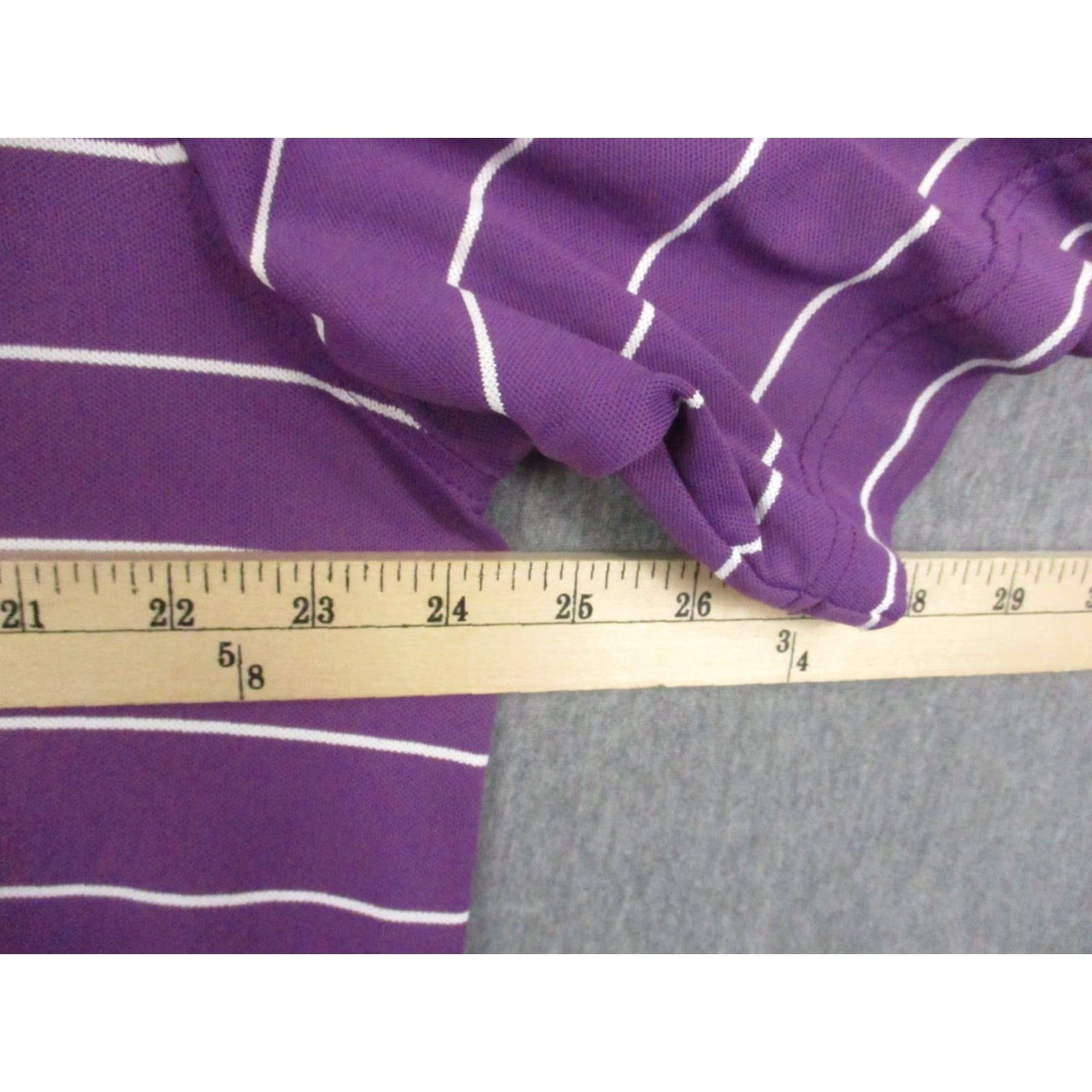 Peter Millar Peter Millar Summer Comfort Golf Polo Shirt Large Purple Stripe Mens Shirt Polo Size US L / EU 52-54 / 3 - 6 Thumbnail