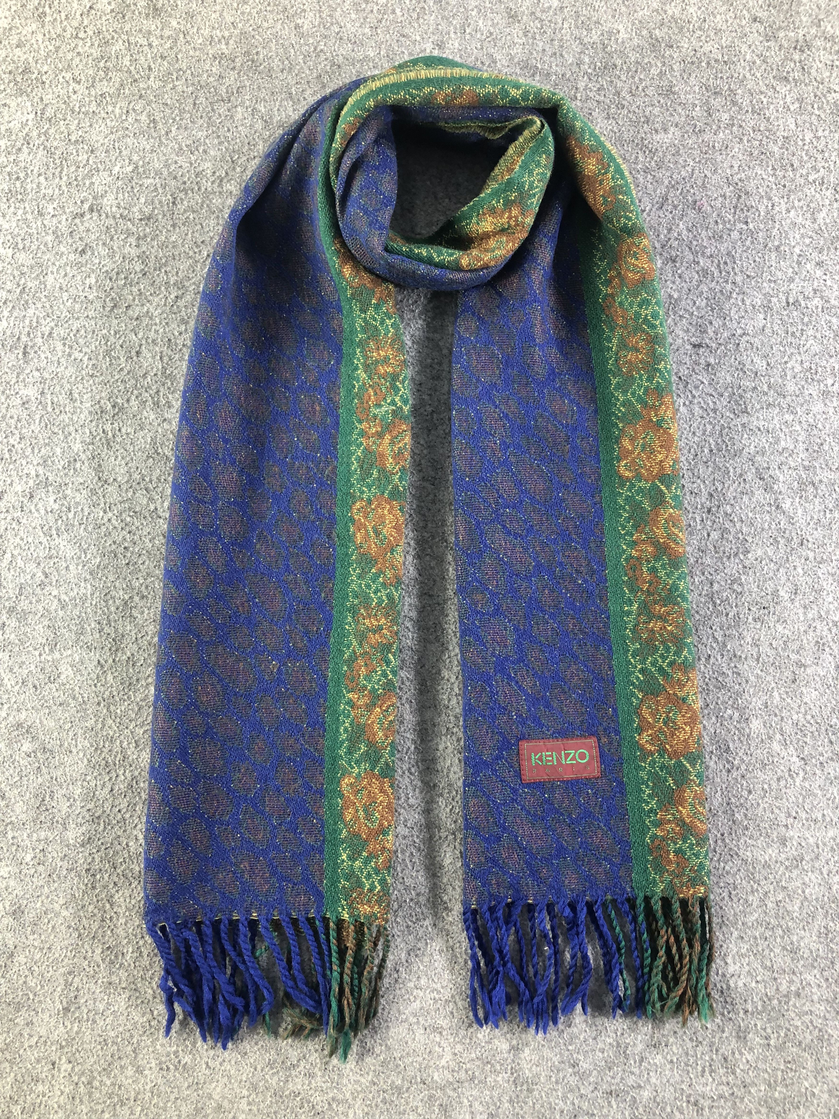 Kenzo Kenzo Wool Scarf / Muffler / Neckwear SS1280 Size ONE SIZE - 1 Thumbnail