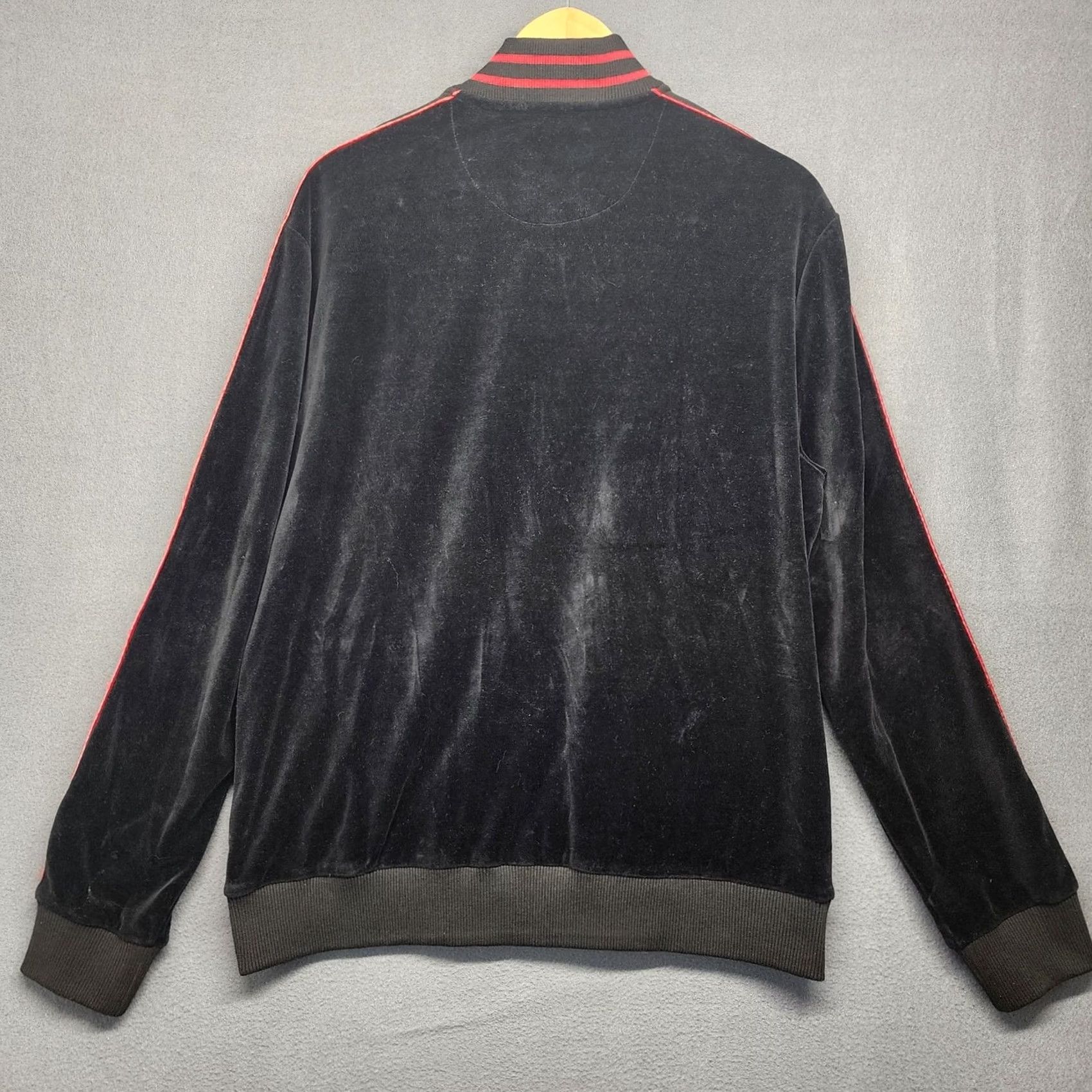 Sean John Sean John Jacket Mens Large Black Velvet Full Zip Pockets Casual Athleisure Size US L / EU 52-54 / 3 - 2 Thumbnail