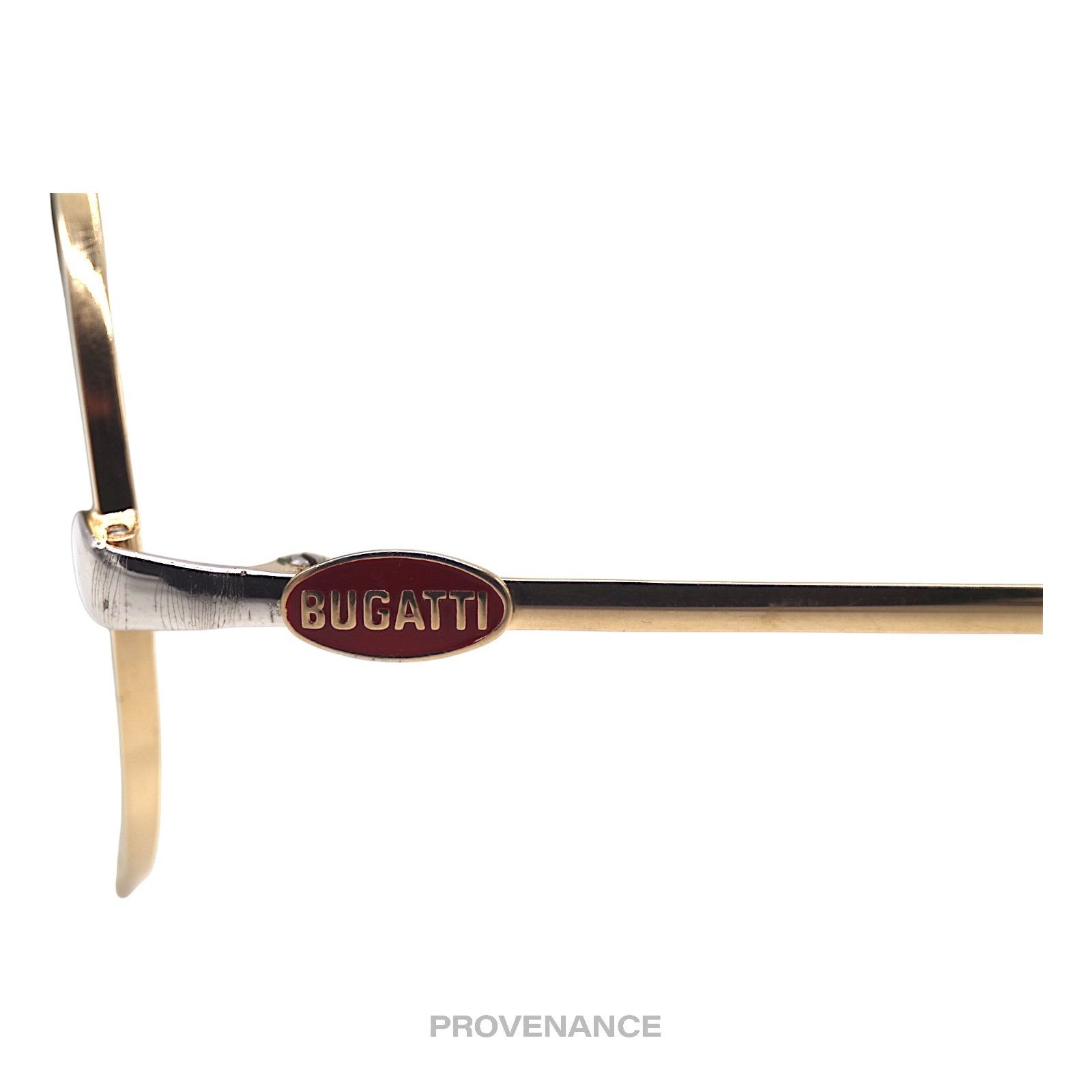 Bugatti 🔴 Bugatti Vintage 64319 Sunglasses - Gold/Green Size ONE SIZE - 8 Thumbnail