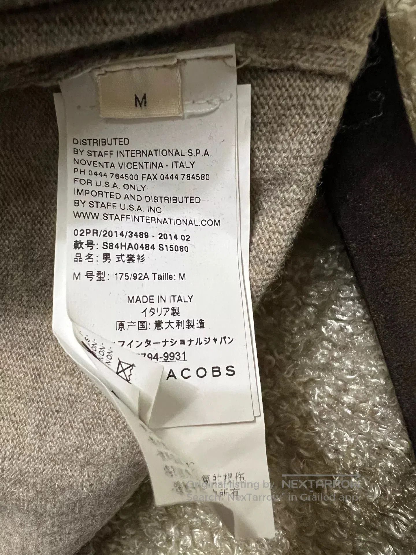Marc Jacobs Marc Jacobs Men's Italian Wool Sweater. Size US M / EU 48-50 / 2 - 8 Thumbnail