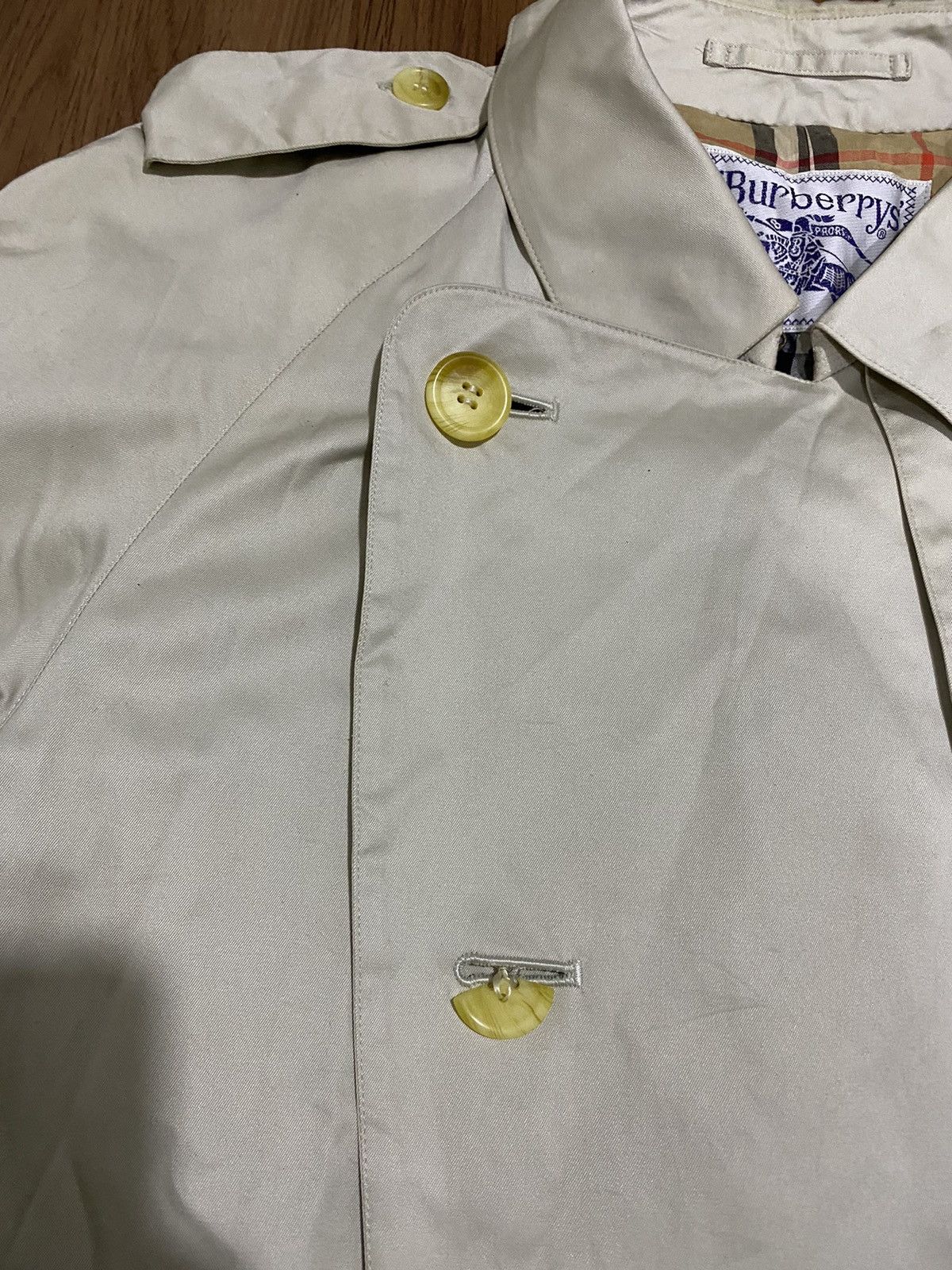 Burberry Vintage Burberrys NovaChek Double Breasted Trench Coat Size US L / EU 52-54 / 3 - 5 Thumbnail