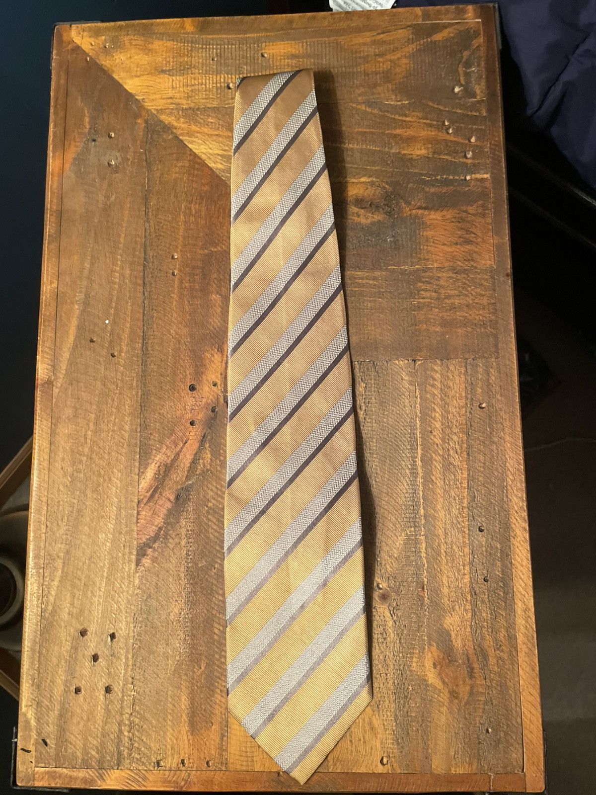 Giorgio Armani Vintage Giorgio Armani Cravatte Silk Striped Tie Handmade Size ONE SIZE - 1 Thumbnail