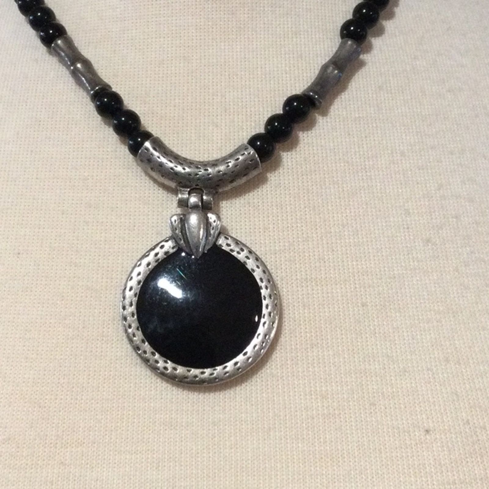 Chicos Chico's Vintage Silver Tone Pendant Necklace Size ONE SIZE - 14 Thumbnail