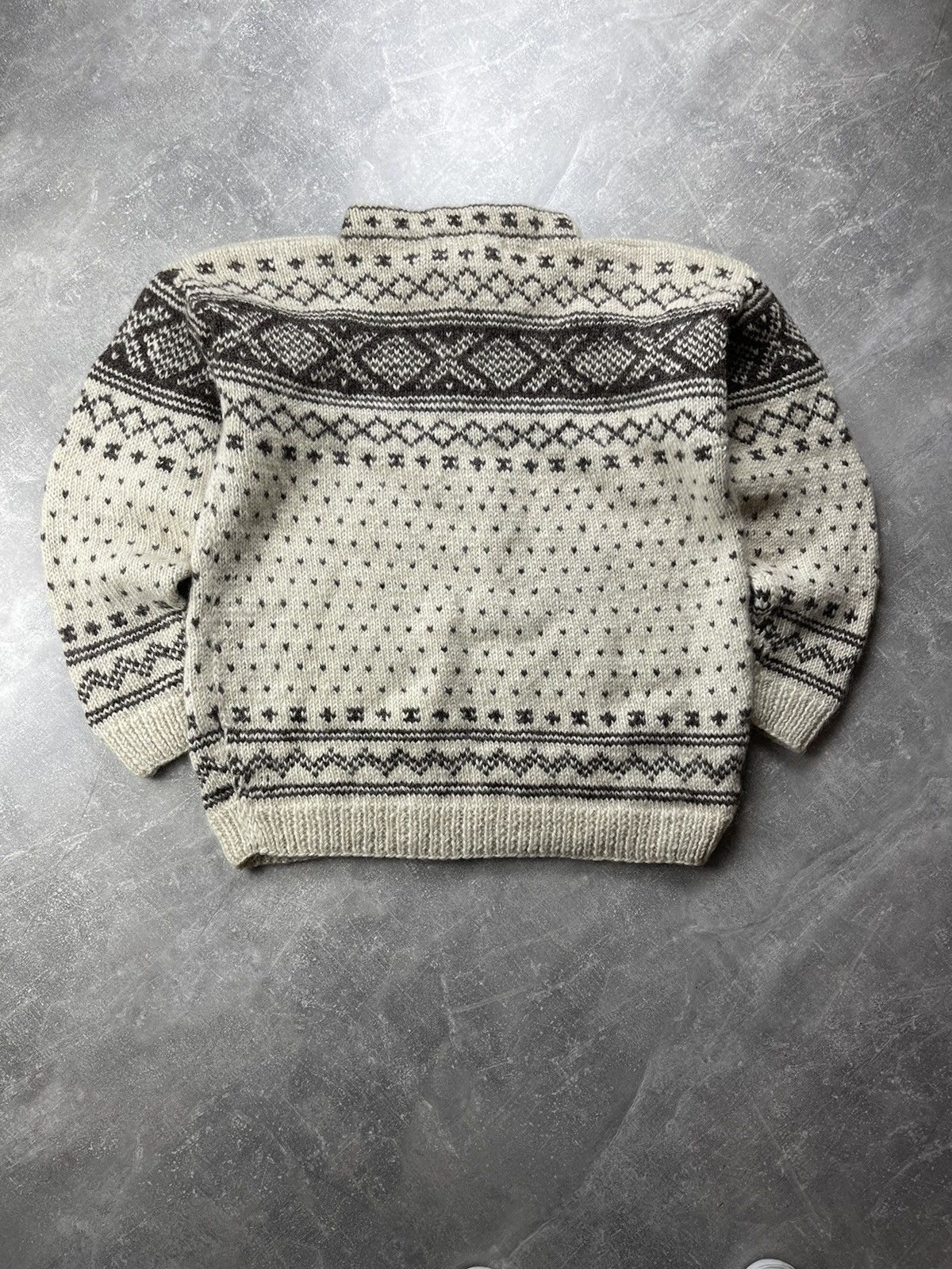 Vintage THG Natural Line Nordic Wool Sweater Scandinavian Pattern Size US XL / EU 56 / 4 - 6 Thumbnail