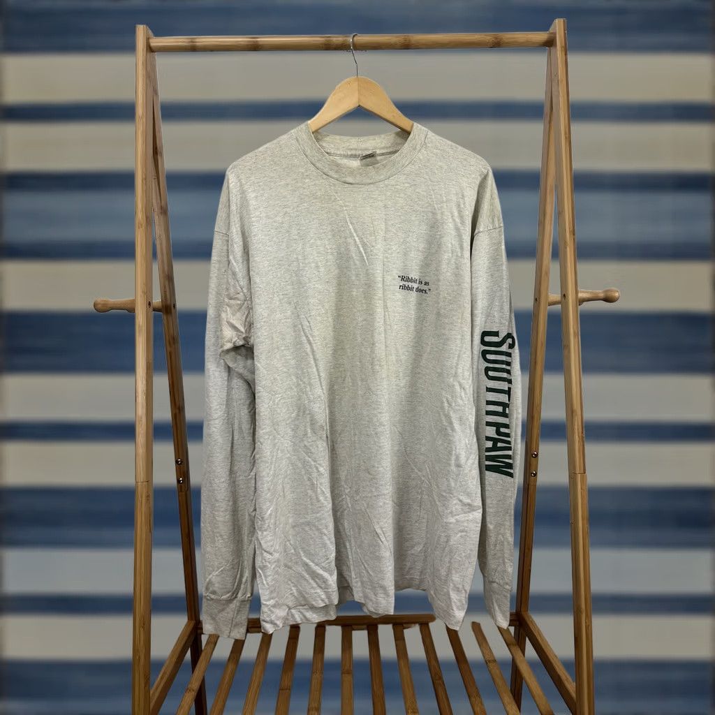 Fruit Of The Loom VTG 90s Forrest Gump Retinitis Pigmentosa Long Sleeve Frog Jump T-Shirt Size XXL Size US XXL / EU 58 / 5 - 1 Thumbnail