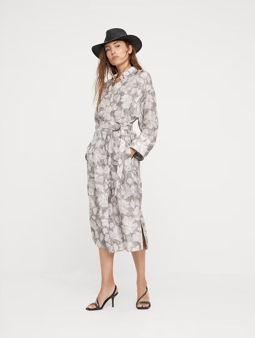 Brunello Cucinelli o1la1rc1a0325 Dress in Grey Size L / US 10 / IT 46 - 3 Thumbnail