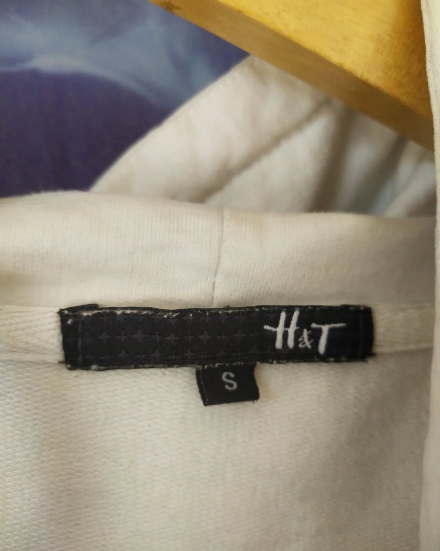 Japanese Brand H&T White Spellout Korea Woman Hoodie Size S / US 4 / IT 40 - 4 Thumbnail