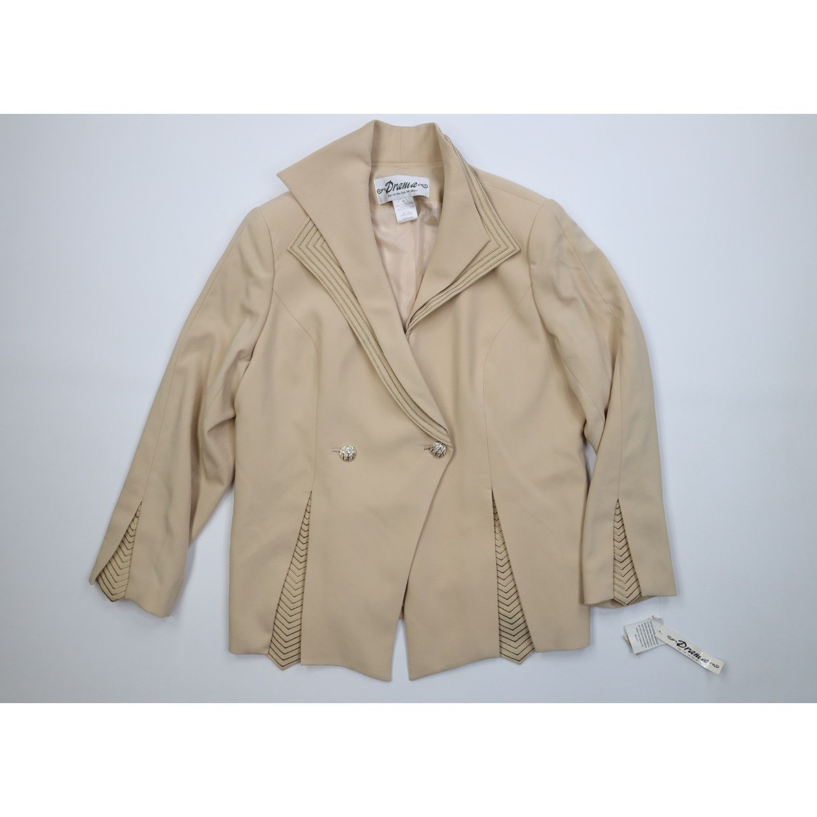Vintage Deadstock Vintage 90s 2 Piece Church Wedding Skirt Suit Size L / US 10 / IT 46 - 2 Thumbnail