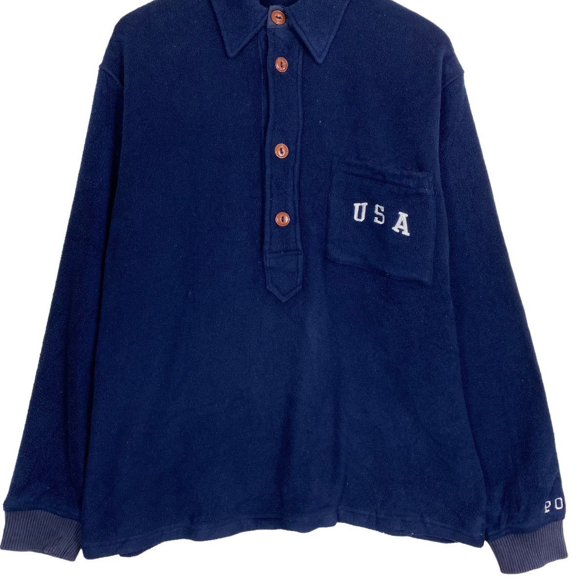 Polo Ralph Lauren × RRL Ralph Lauren × Ralph Lauren Vintage Polo Sports USA Spellout Fleece Size US M / EU 48-50 / 2 - 4 Thumbnail