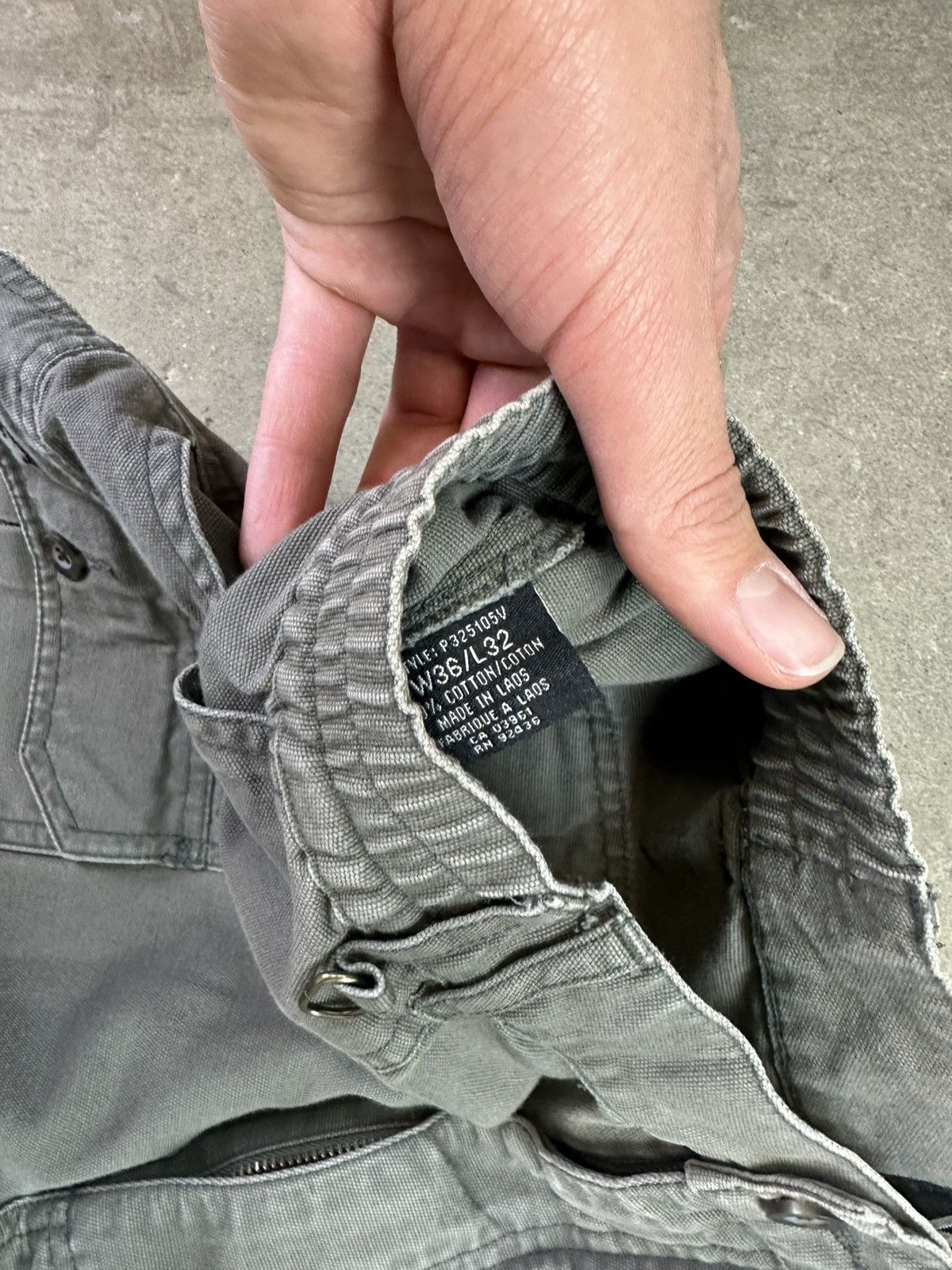 Windriver Vintage Tactical Cargo Pants Olive Baggy Trousers Windriver Size US 35 - 6 Thumbnail