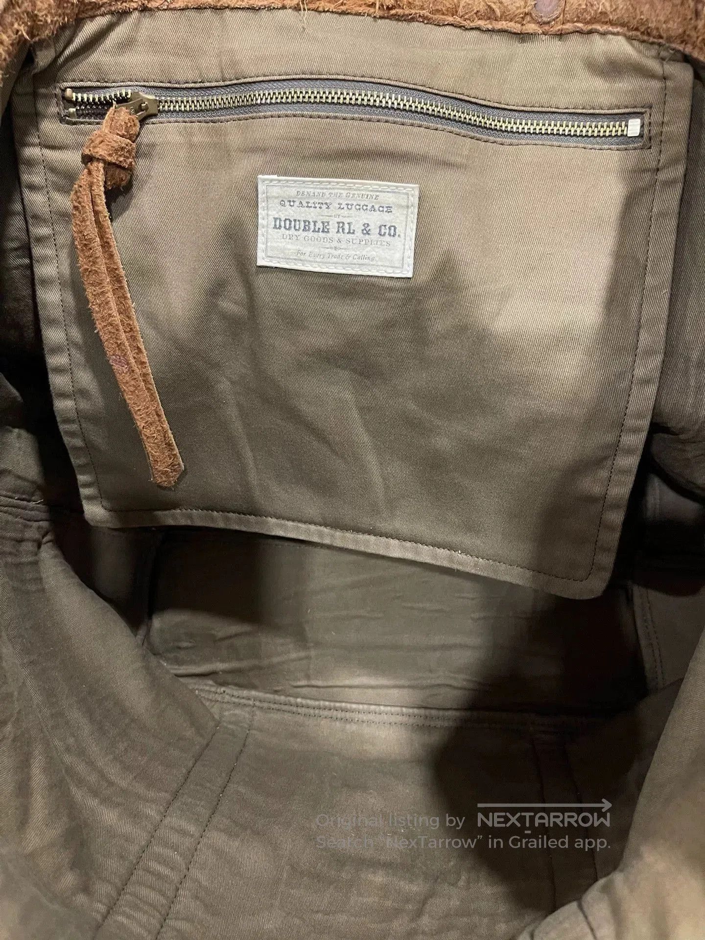 RRL Ralph Lauren RRL Vintage Wool-Cotton Tote Bag. Size ONE SIZE - 7 Thumbnail