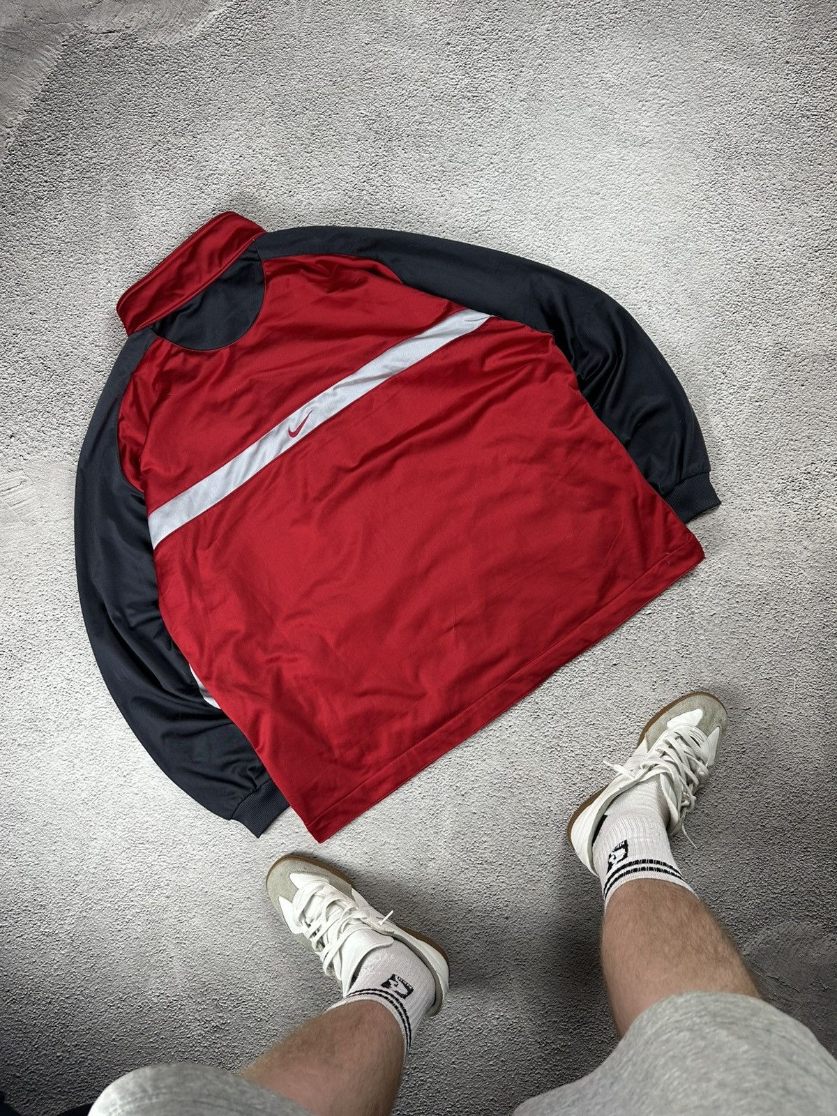 Nike Vintage Nike Olympic Full Zip Hoodie Y2K Washed Style Size US XL / EU 56 / 4 - 2 Thumbnail