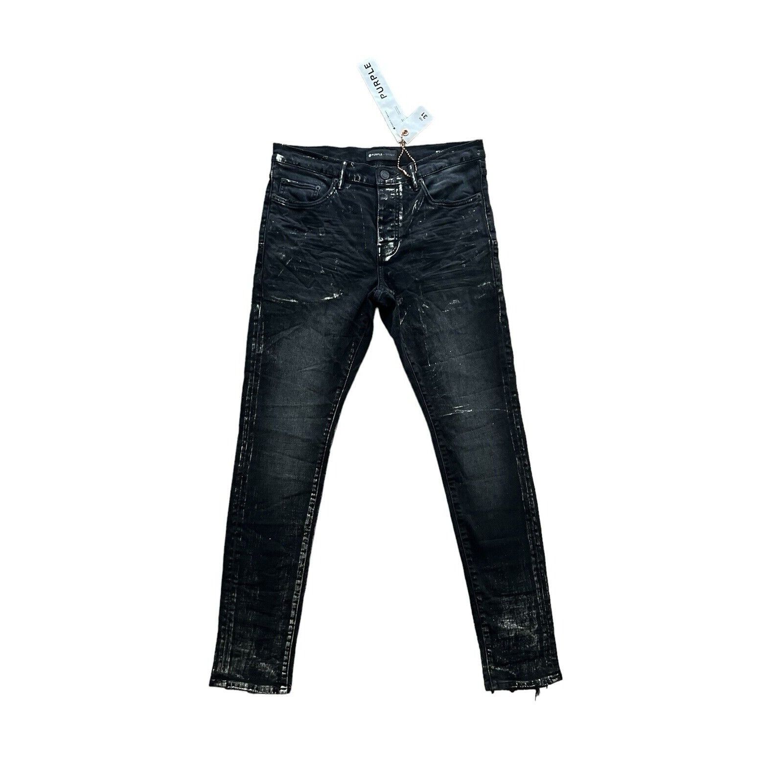 Purple × Purple Brand Purple Brand Jeans Mens Slim Fit P001 Black 