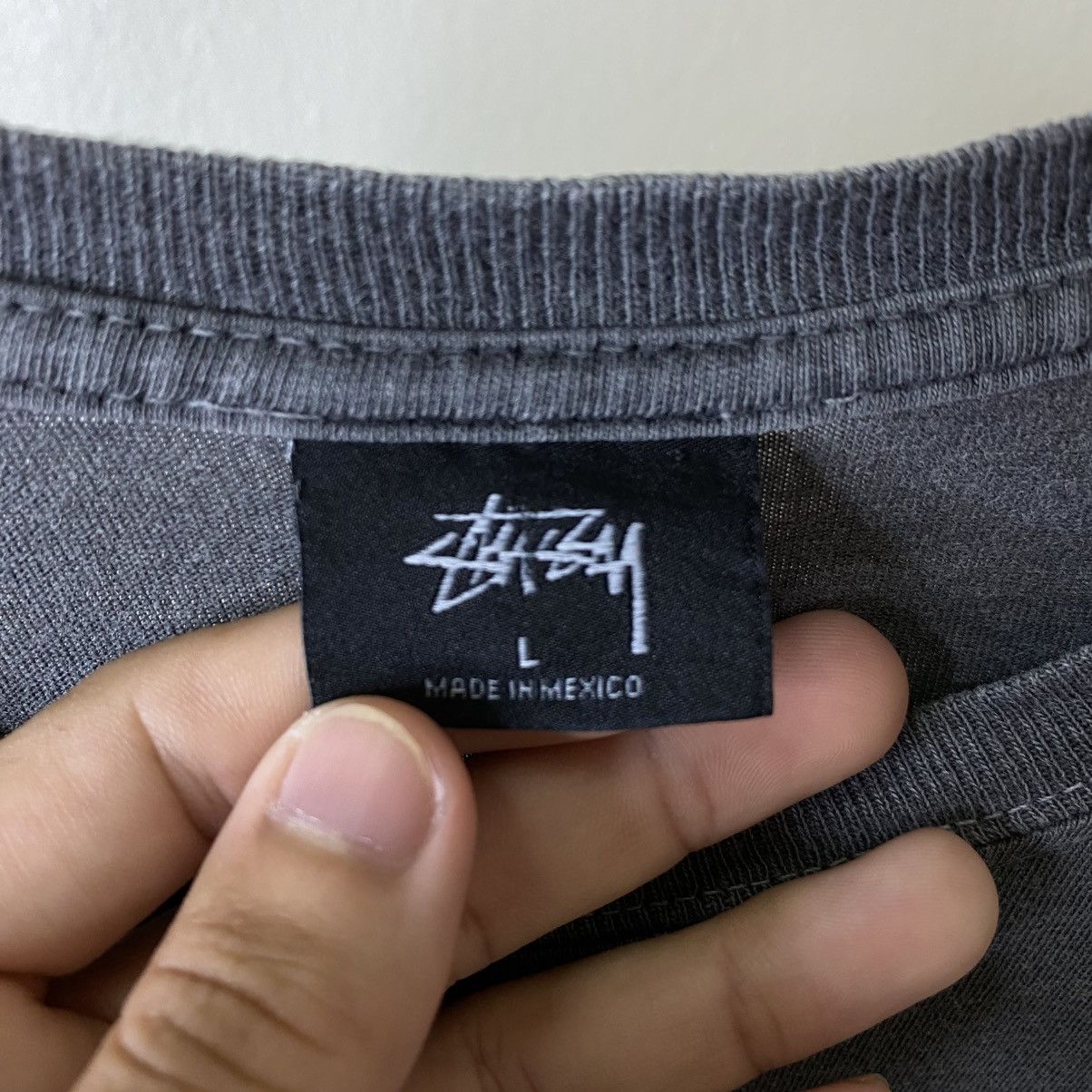 Stussy Y2K Stussy Crocodile Skulls Skater T Shirt Washed Grey Size US L / EU 52-54 / 3 - 3 Thumbnail