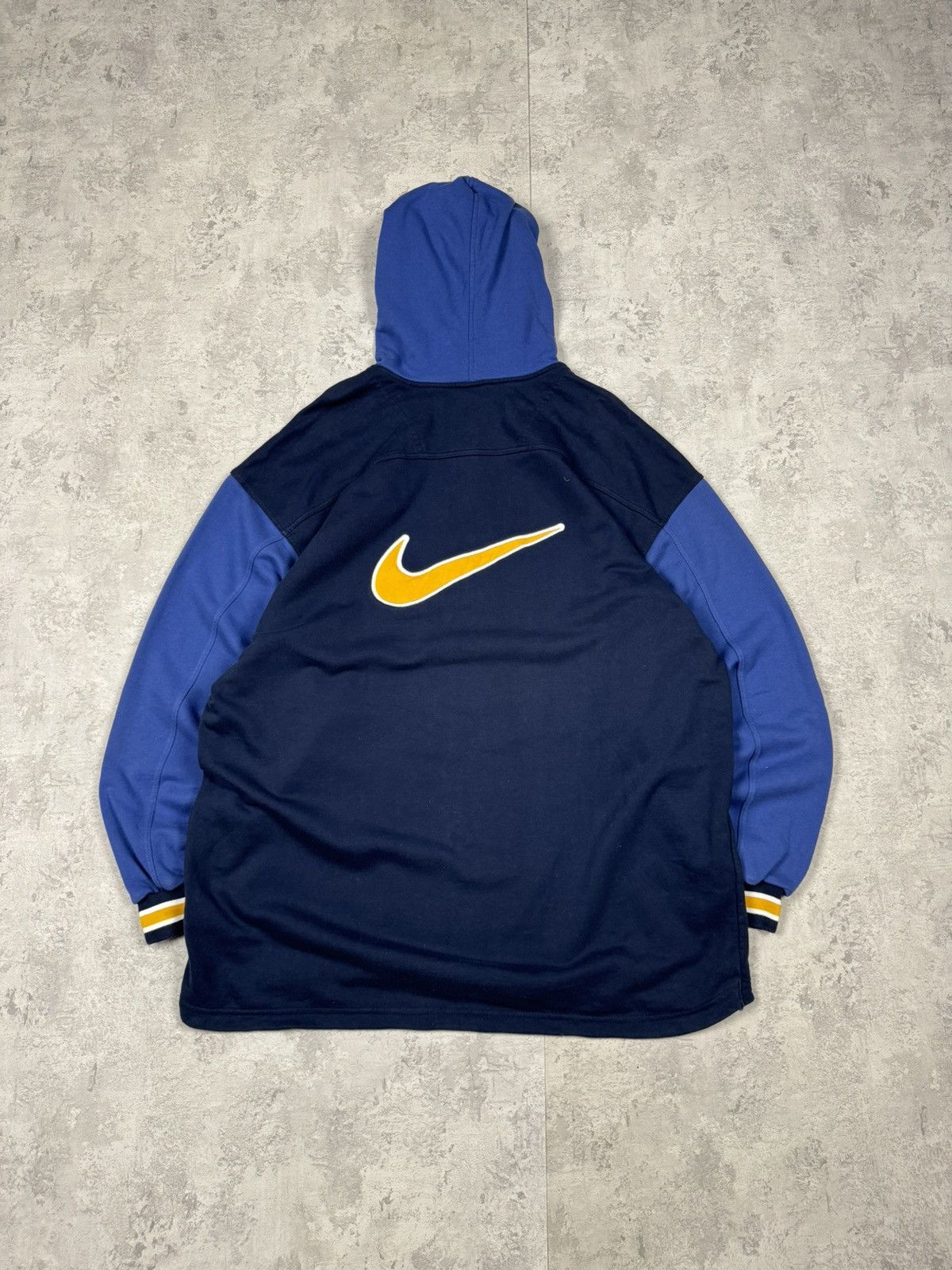 Nike Vintage Nike 1/4 Zip Hoodie Big Logo Size XXL Size US XXL / EU 58 / 5 - 1 Thumbnail