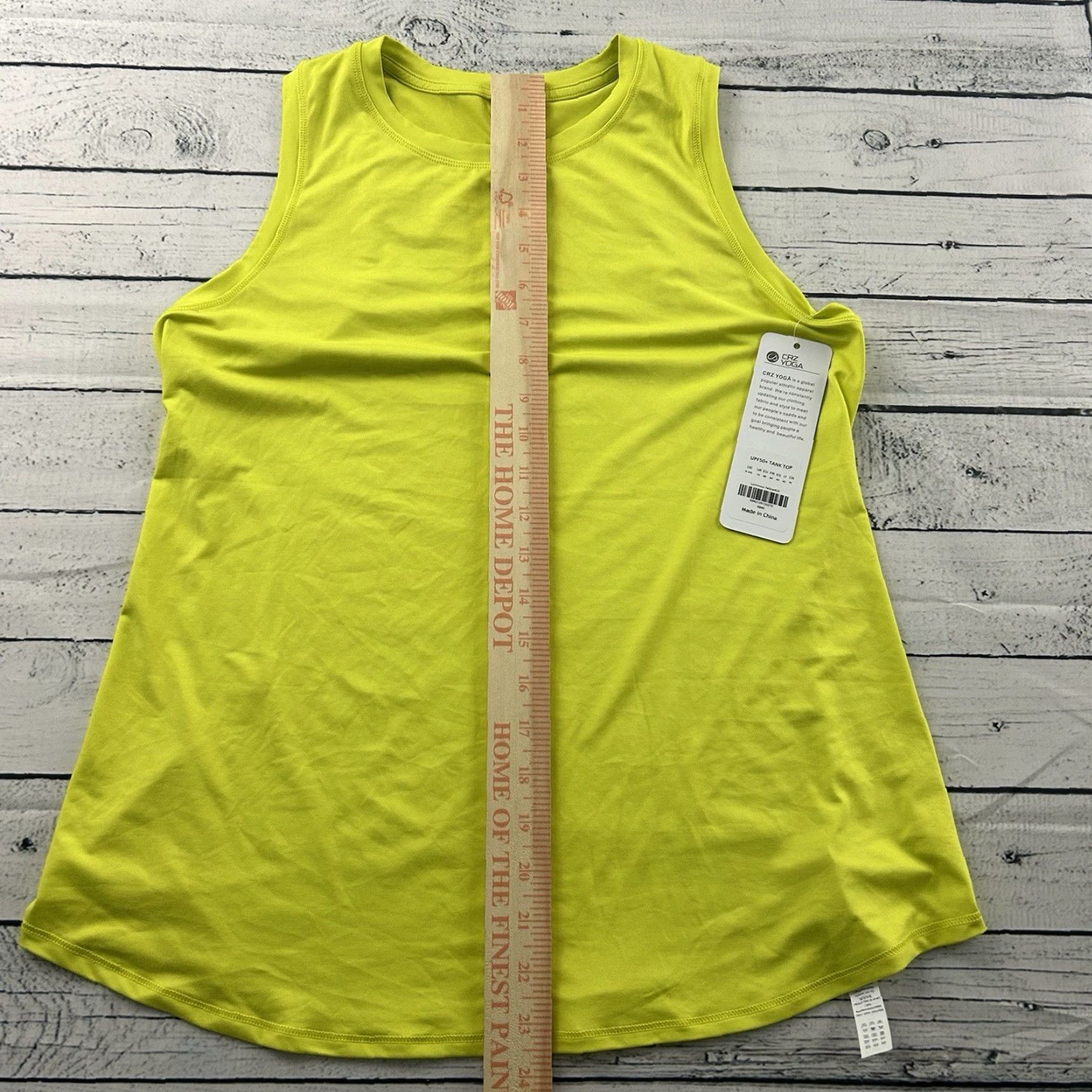 Vintage CRZ Yoga Tank Top Womens Small S Yellow UPF 50+ Yoga Activewear Shirt 4/6 Size S / US 4 / IT 40 - 3 Thumbnail