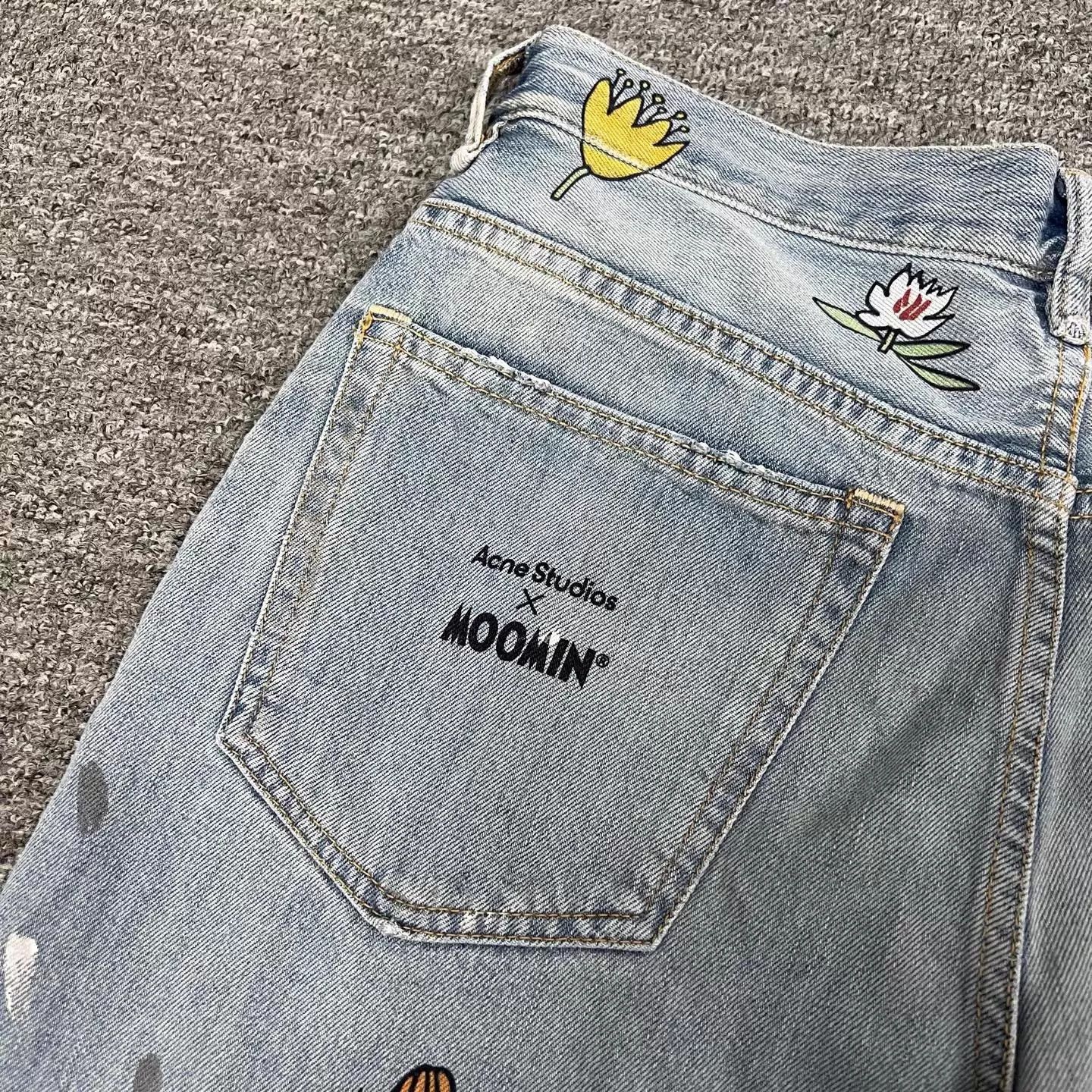 Acne Studios Acne Studios x Moomin 2025ss Denim Short S 99 New Size US 30 / EU 46 - 4 Thumbnail