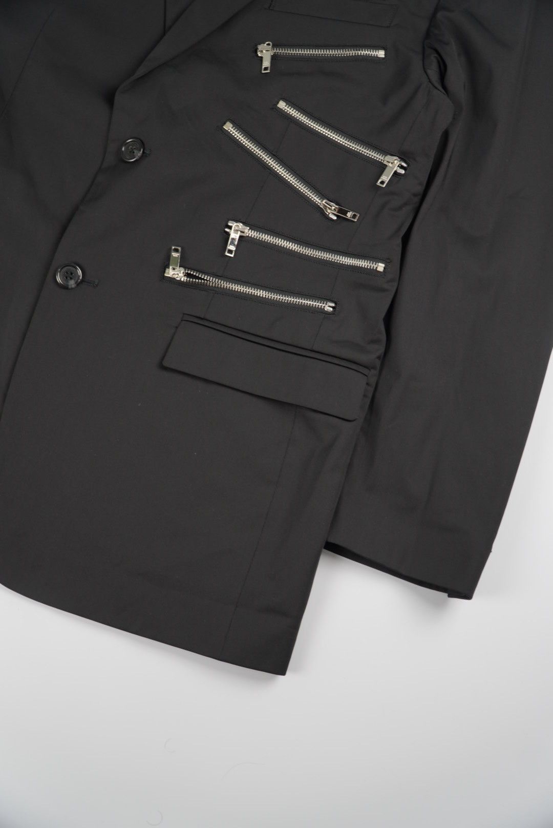 Dior Dior Zippered Black Single Suit Size 42R - 6 Thumbnail