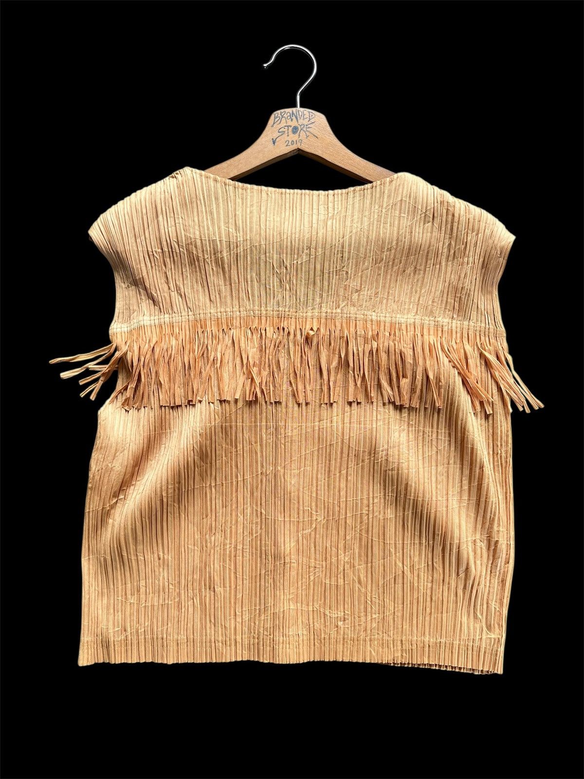 Pleats Please Issey Miyake PLEATS PLEASE Issey Miyake Fringe PP91 Wrinkles Vest Japan Size US M / EU 48-50 / 2 - 3 Thumbnail