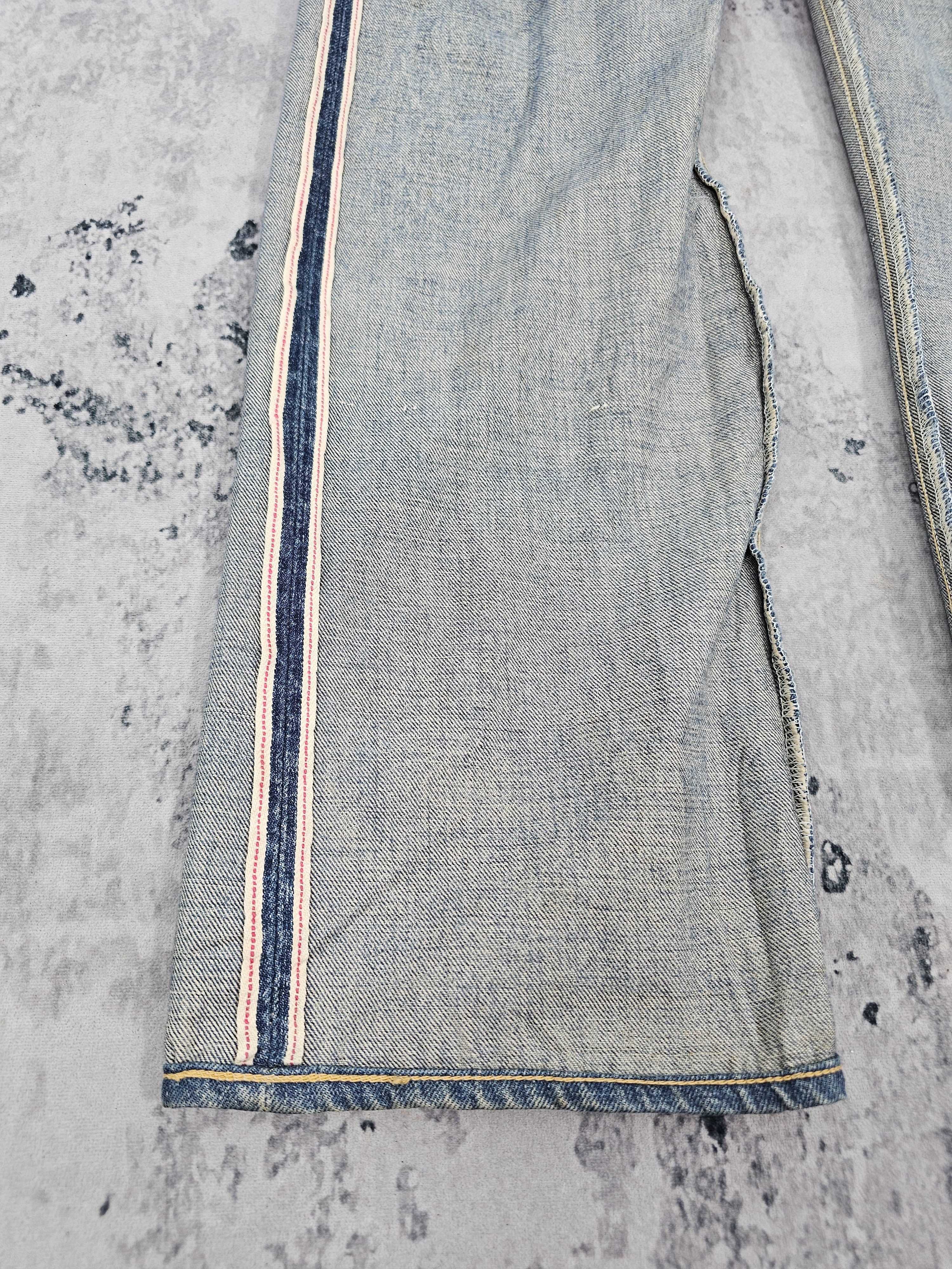 Denime DENIME CLOTHING Selvedge Redline Faded Jeans JB0283 Size 31 Size US 31 - 4 Thumbnail