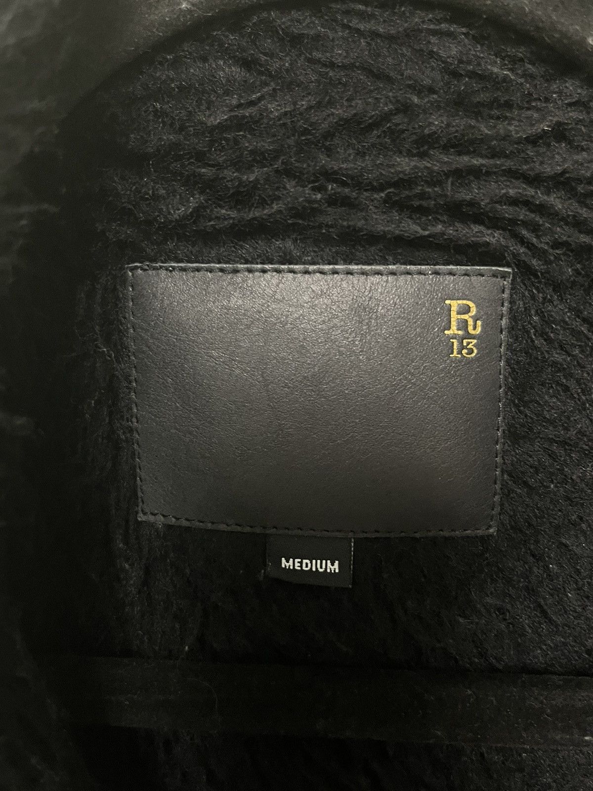 R13 Imitation sheepskin coat. Medium Size M / US 6-8 / IT 42-44 - 5 Thumbnail