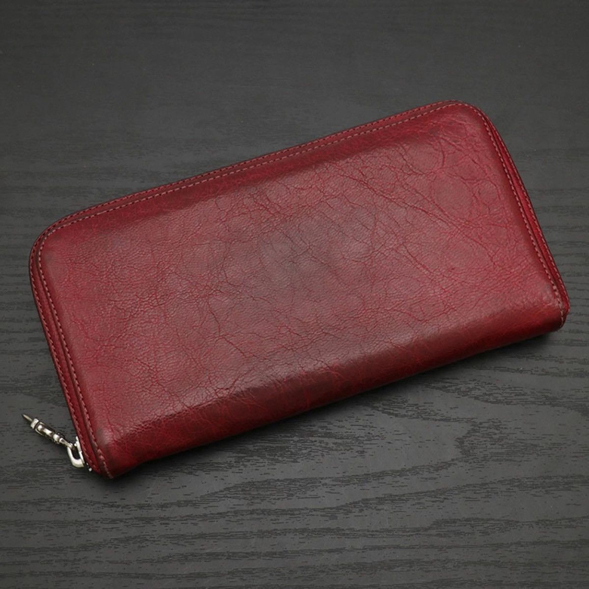 Chrome Hearts Chrome Hearts red cemetery triple cross leather patch wallet Size ONE SIZE - 2 Thumbnail