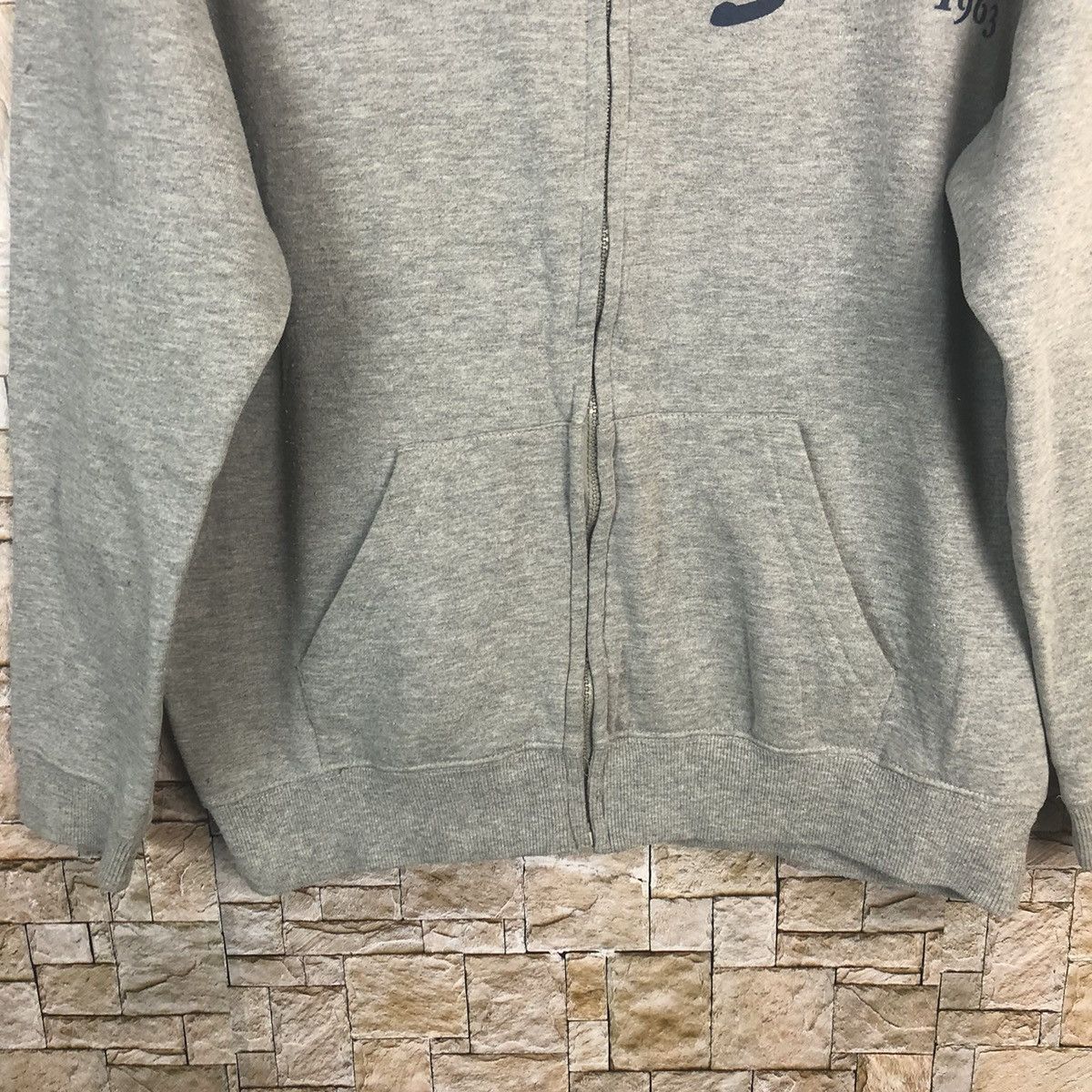 Japanese Brand Harvey Ball Smiley Face like kapital Grey Hoodie sweater#A67 Size US M / EU 48-50 / 2 - 9 Thumbnail