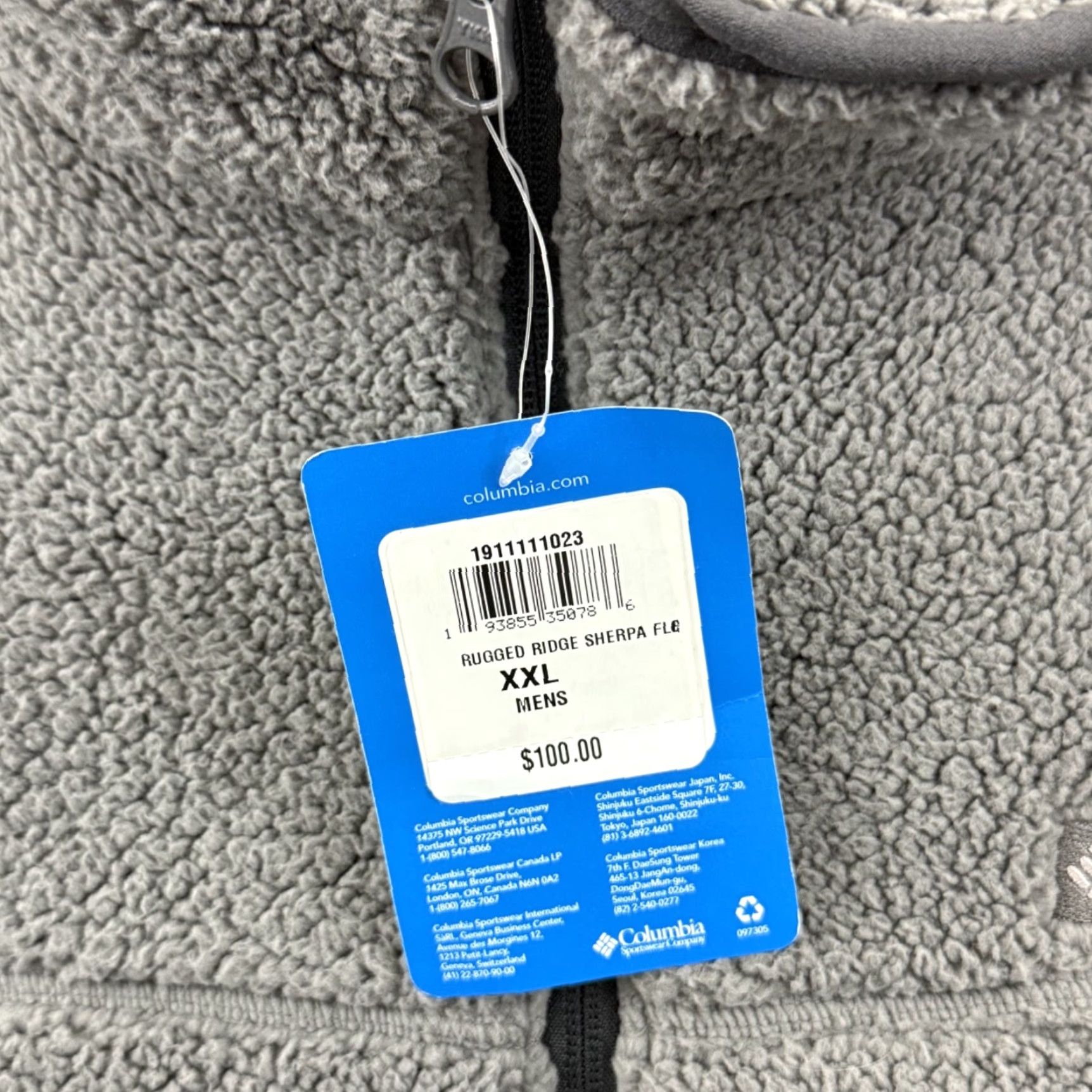 Vintage Columbia Jacket Men 2XL Gray Rugged Ridge Sherpa Full Zip Fleece Outdoor NWT Size US M / EU 48-50 / 2 - 6 Thumbnail