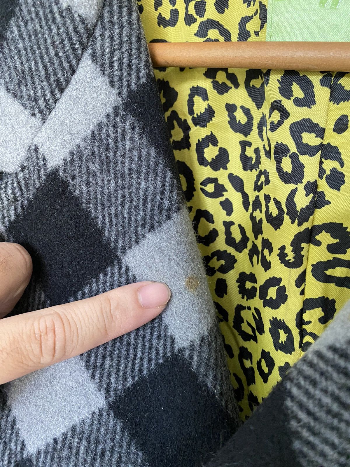 Swagger AW06 checked leopard print thinsulate coat Size US L / EU 52-54 / 3 - 10 Thumbnail