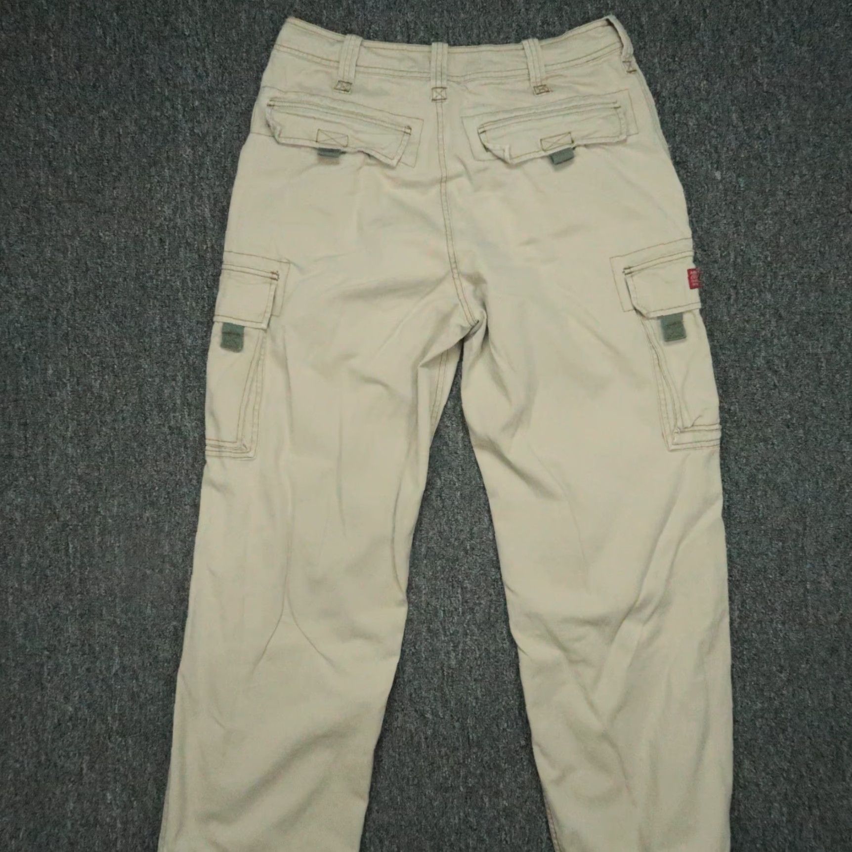Abercrombie & Fitch VINTAGE Abercrombie & Fitch Pants Men Small Khaki Cargo Paratrooper Utiilty T-2083 Size US 29 - 5 Thumbnail