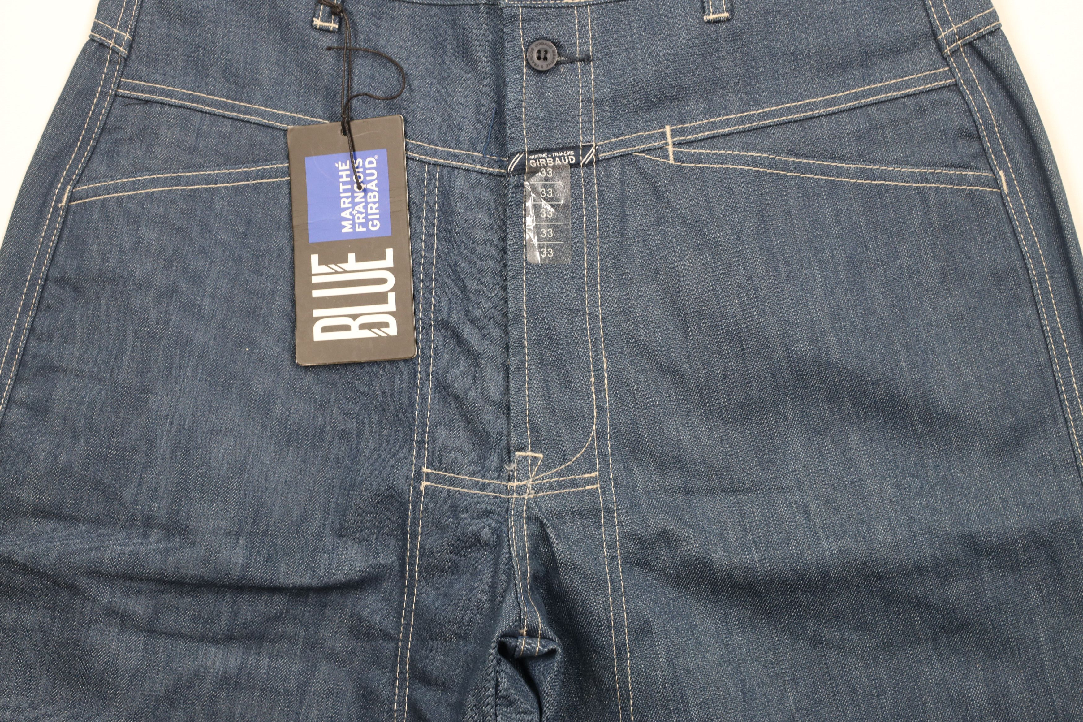 Marithe + Francois Girbaud × Vintage NOS Vintage 90s Marithe Francois Girbaud Denim Jean Shorts Size US 33 - 3 Thumbnail
