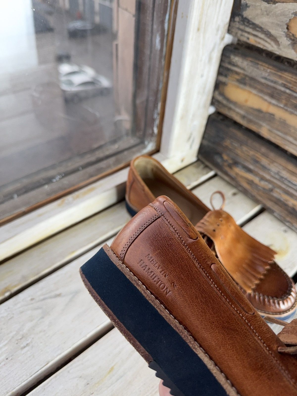Melvin & Hamilton Luxury Melvin & Hamilton Leather Moccasin Loafers Tan Cognac Size US 7 / EU 40 - 5 Thumbnail