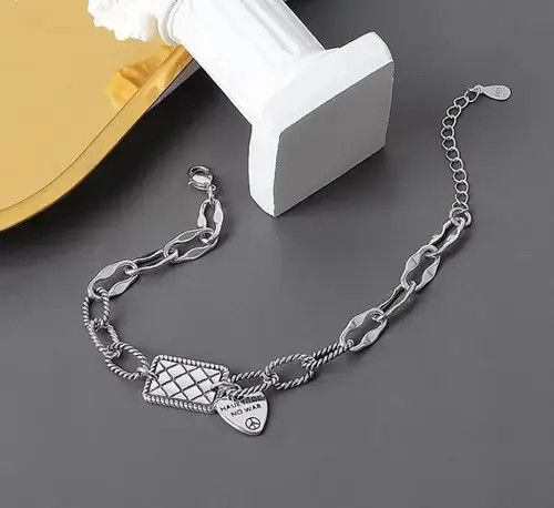 VIBE Heart silver bracelet Size ONE SIZE - 4 Thumbnail