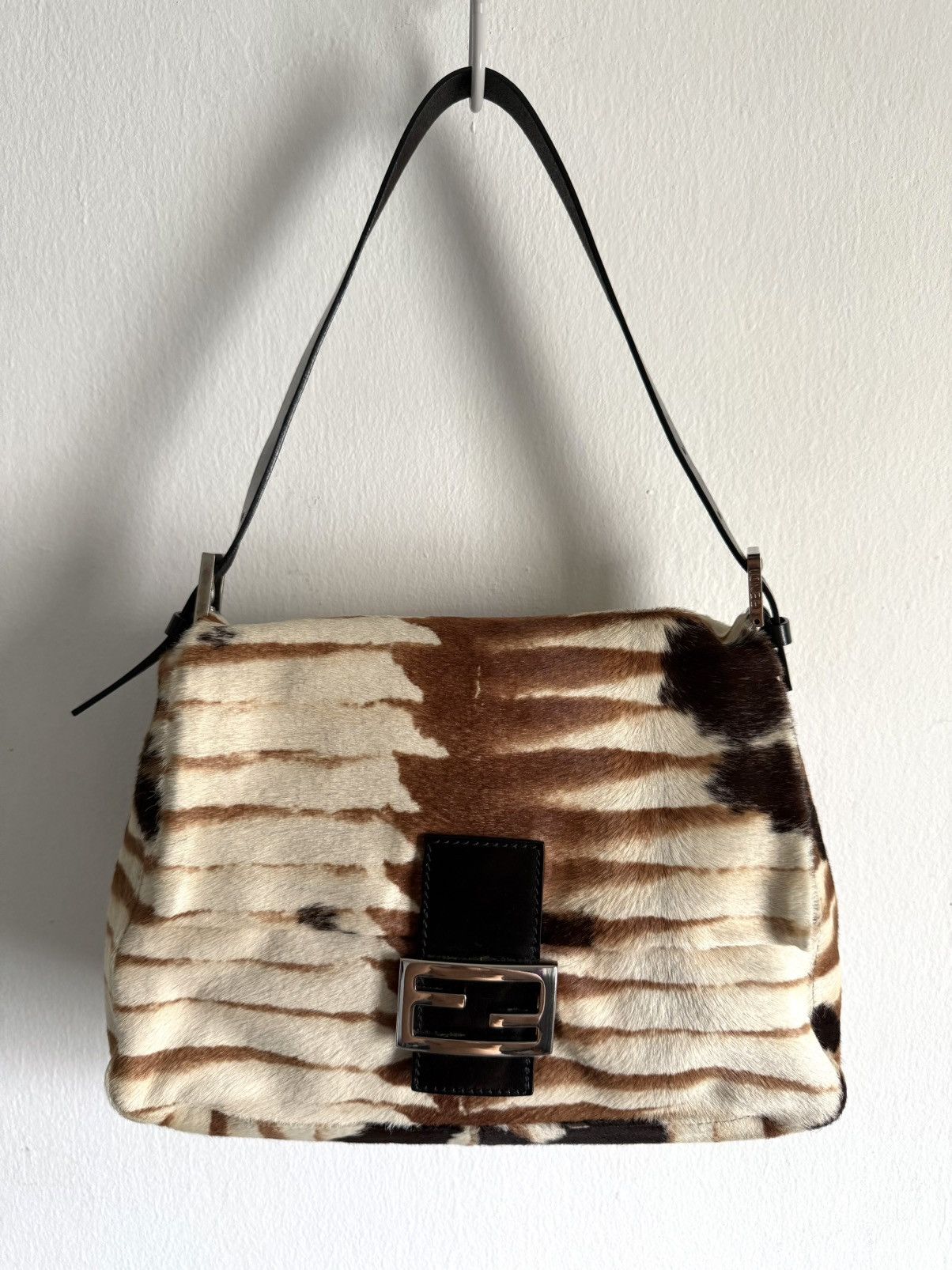 Fendi 2000s Sick Limited Edition Fendi Pony Hair Mama Baguette bag Size ONE SIZE - 1 Thumbnail