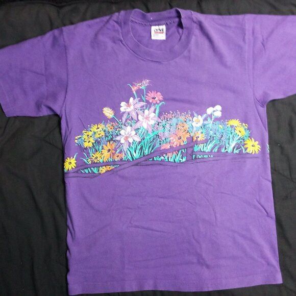 Vintage Vintage 90s Lifestyles Meadow Wildflowers Prairie T-Shirt Size US L / EU 52-54 / 3 - 2 Thumbnail