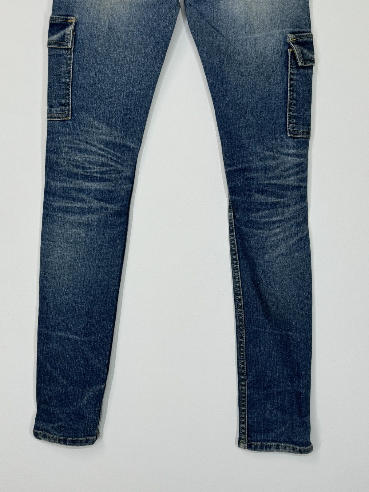 If Six Was Nine Acid Wash RedPepper Skinny Multi Pocket Jeans Low Rise Size US 28 / EU 44 - 13 Thumbnail