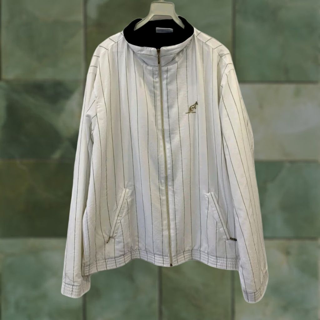Vintage VINTAGE Australian by L’Alpina Pinstripe Track Jacket Mens L White Made in Italy Size US L / EU 52-54 / 3 - 1 Thumbnail