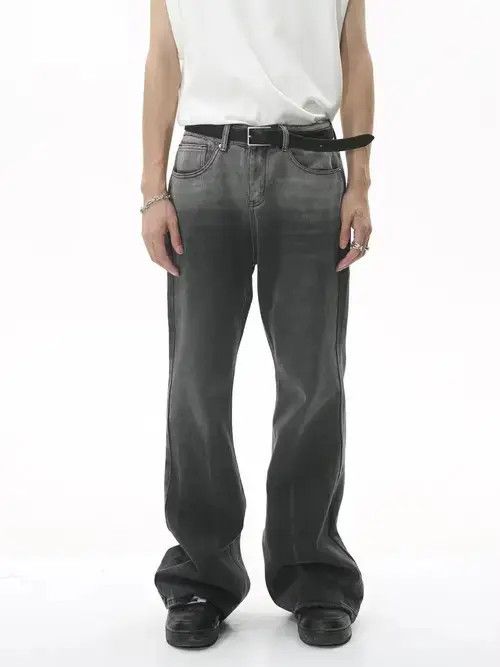 Designer × Japanese Brand × Vintage ripped yuppie distressed flared jeans Size US 32 / EU 48 - 2 Thumbnail