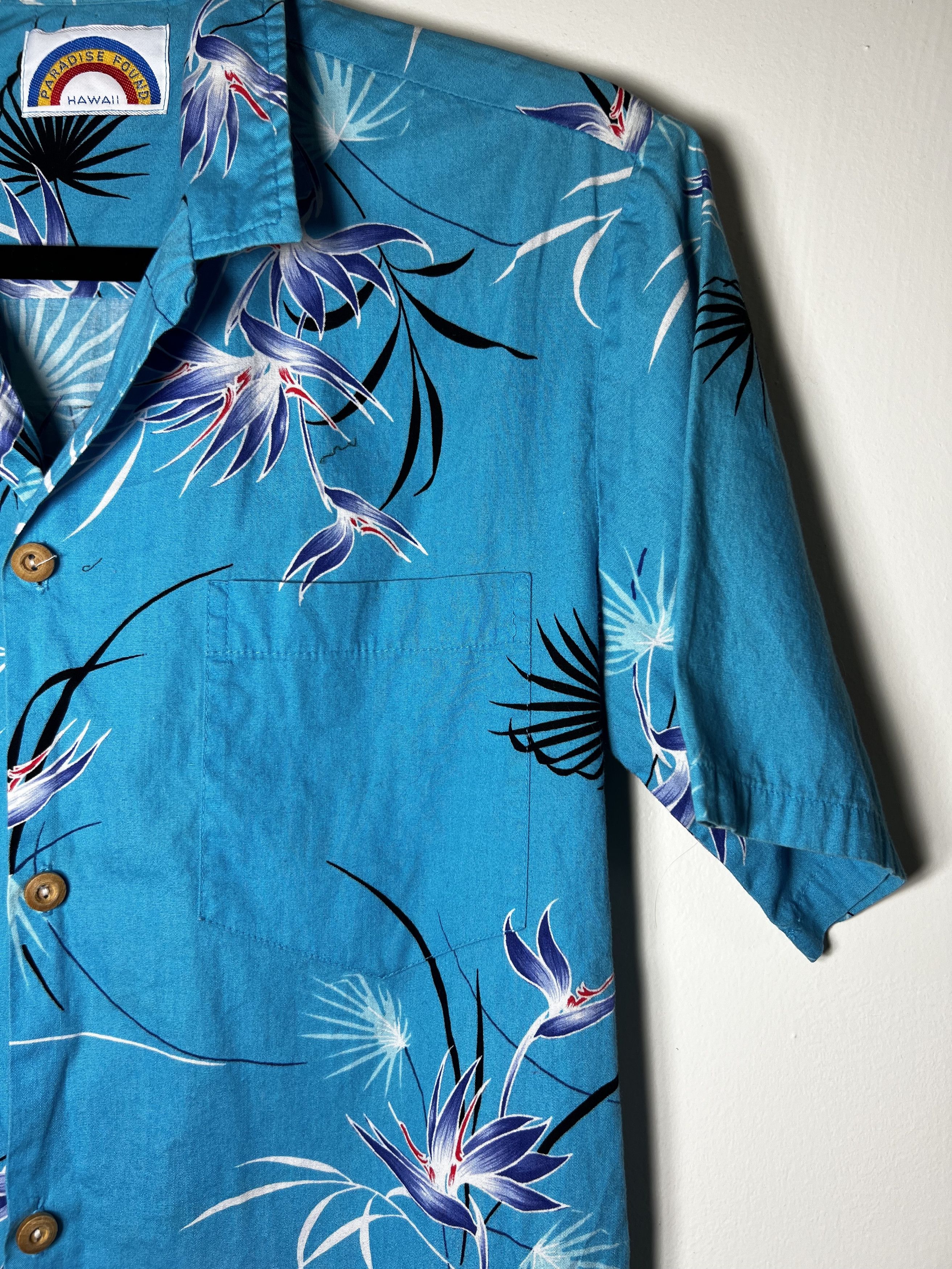 Paradise Found Vintage Paradise Found Hawaii Floral Print Button Up Size US S / EU 44-46 / 1 - 2 Thumbnail
