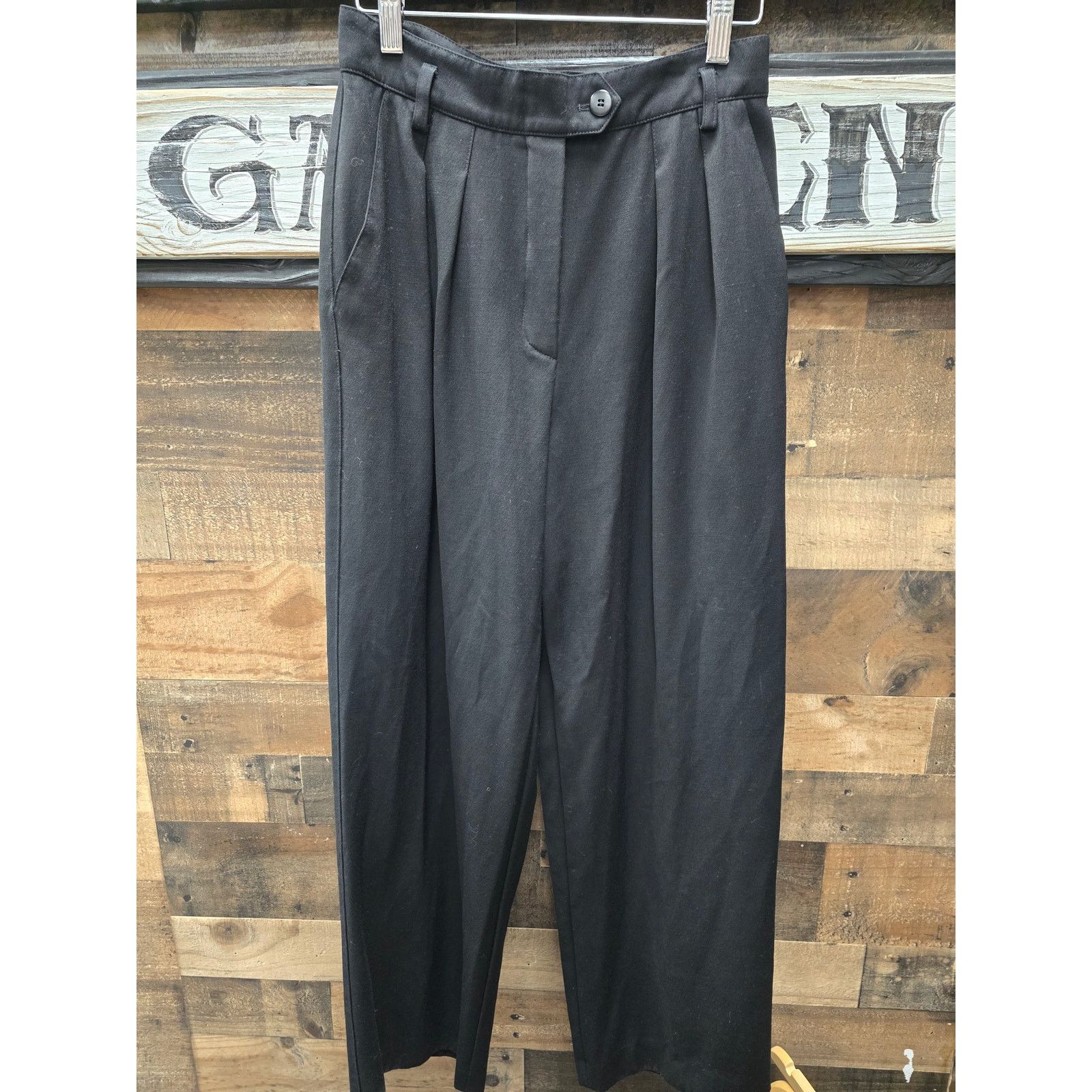 Escada Escada Wide Leg Black Pants, EU Size 36 Size 28" / US 6 / IT 42 - 2 Thumbnail