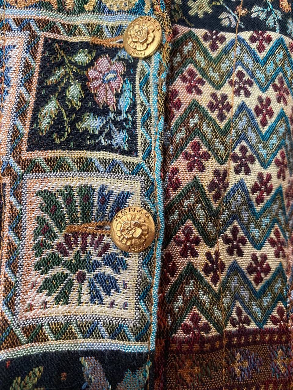 Kenzo 80s Kenzo Jeans Jungle Women Tapestry Vest Archive Fashion Size S / US 4 / IT 40 - 4 Thumbnail
