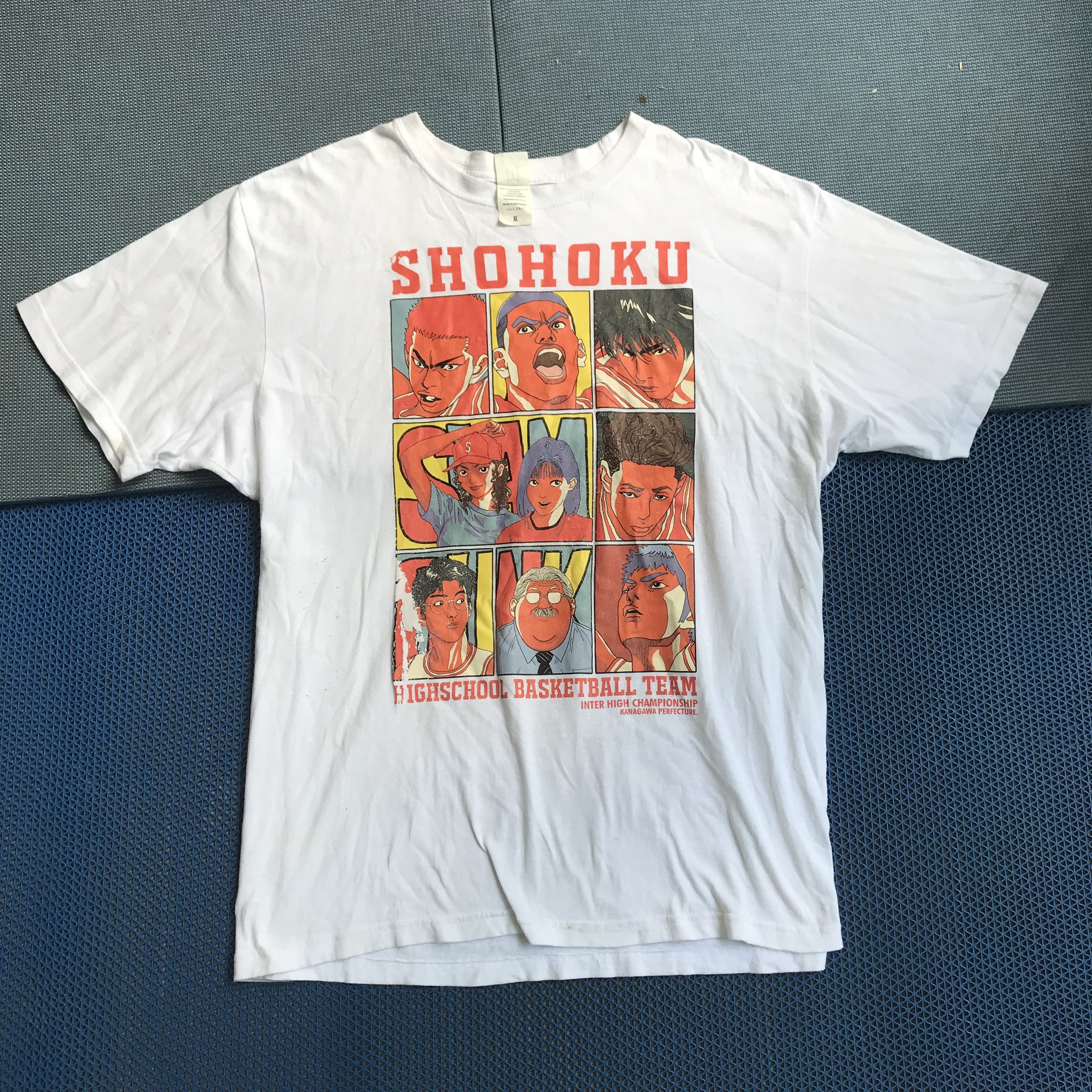 Anime Slam Dunk slamdunk Shohoku Hanamichi Sakuragi iconic TshirT Size US XL / EU 56 / 4 - 1 Thumbnail