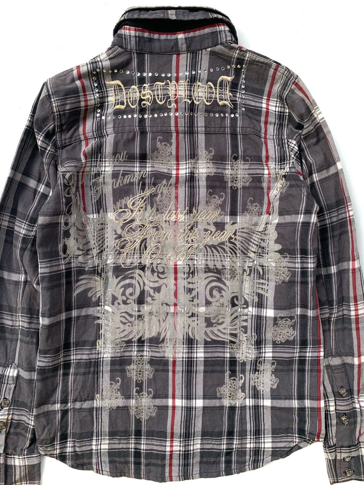 If Six Was Nine × Japanese Brand × Le Grande Bleu (L.G.B.) 2000s Japanese Brand Midas Double Collar Shirt Size US S / EU 44-46 / 1 - 4 Thumbnail