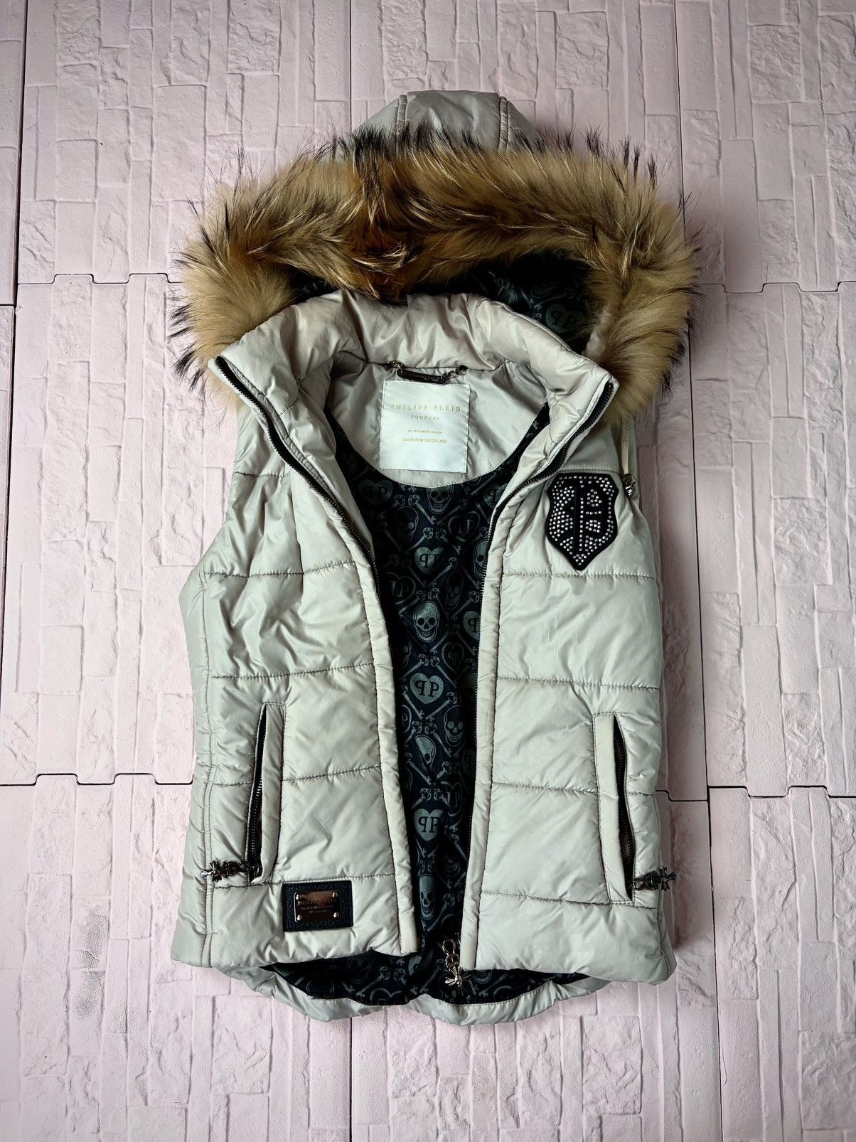 Philipp Plein Philip Plein Fur Vest Size US S / EU 44-46 / 1 - 1 Thumbnail