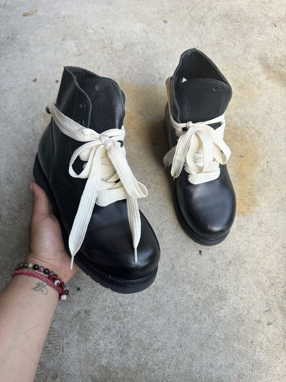 Other 1980s Vintage Leather Combat Ankle Boots Size US 8 / EU 41 - 16 Thumbnail